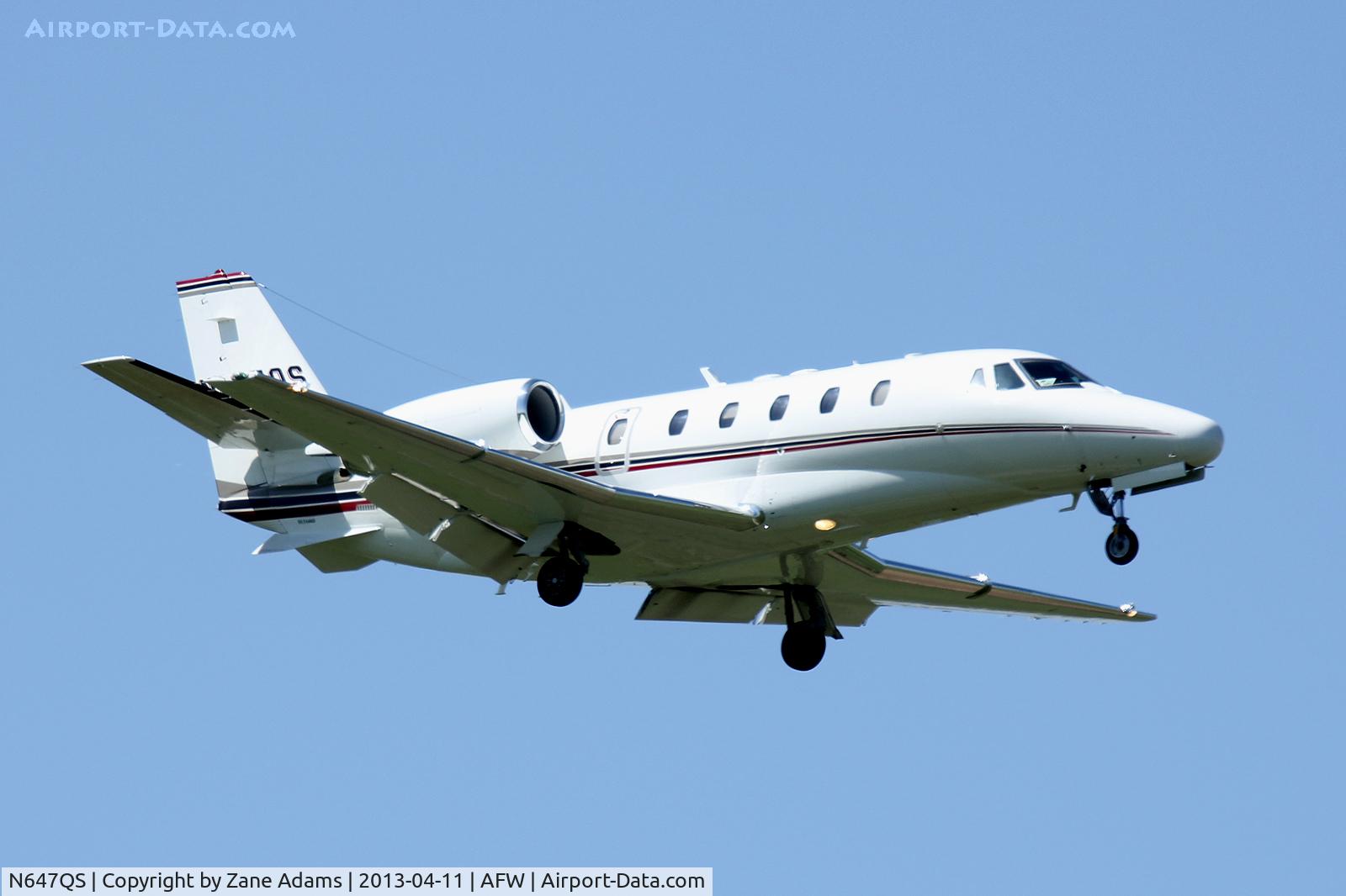 N647QS, 2005 Cessna 560XL Citation XLS C/N 560-5547, NASCAR traffic at Alliance Airport - Fort Worth, TX