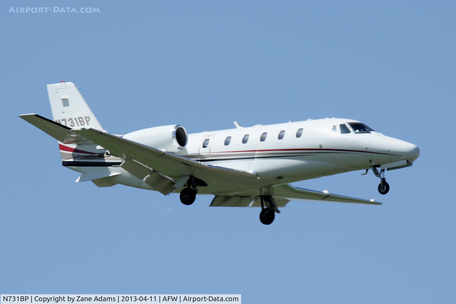 N731BP, 2008 Cessna 560XL C/N 560-5802, NASCAR traffic at Alliance Airport - Fort Worth, TX