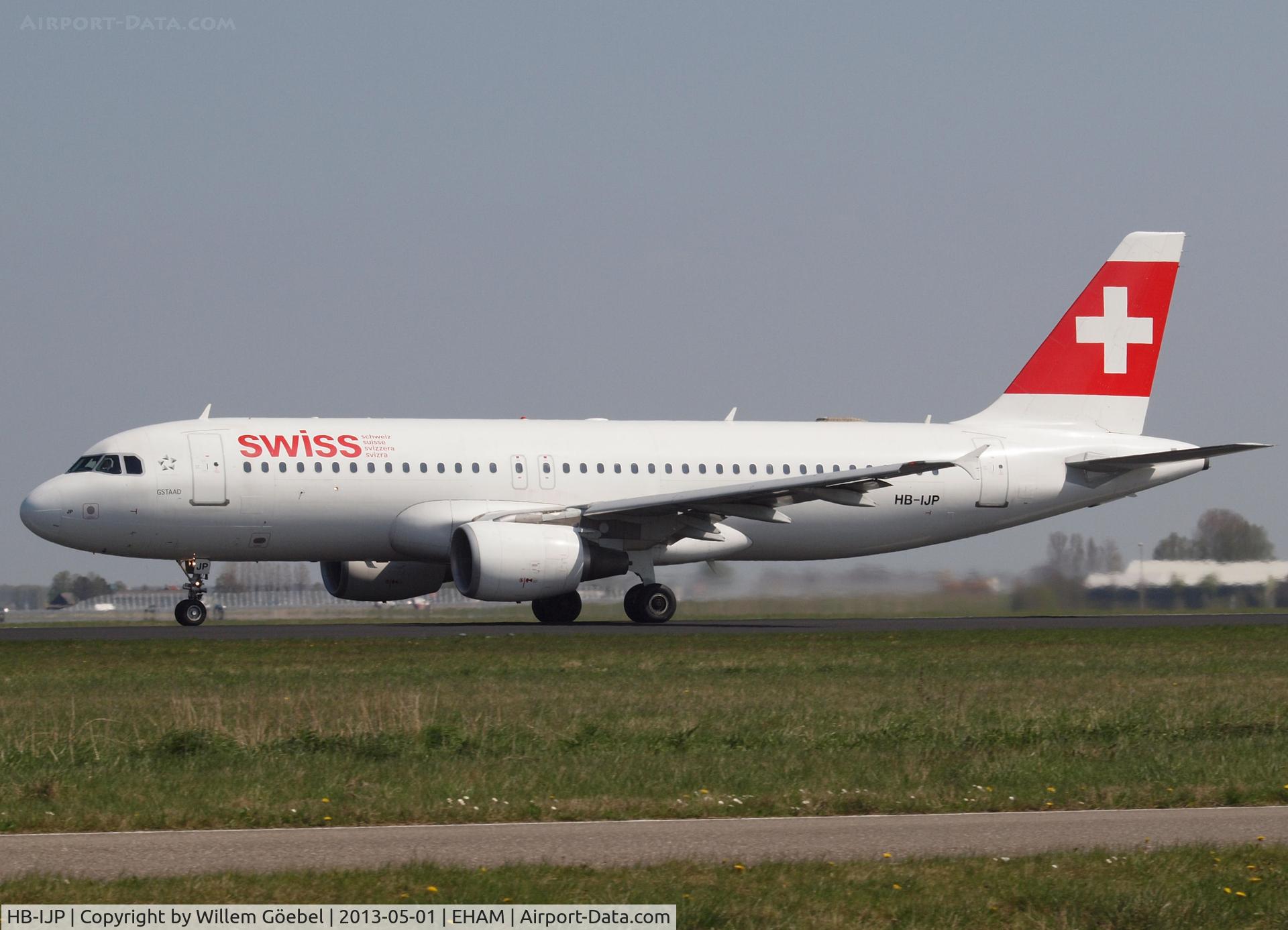 HB-IJP, 1997 Airbus A320-214 C/N 681, Take off from runway 36L of Schiphol Airport