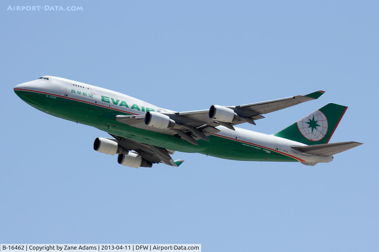 B-16462, 1993 Boeing 747-45EM C/N 27173, Departing DFW Airport