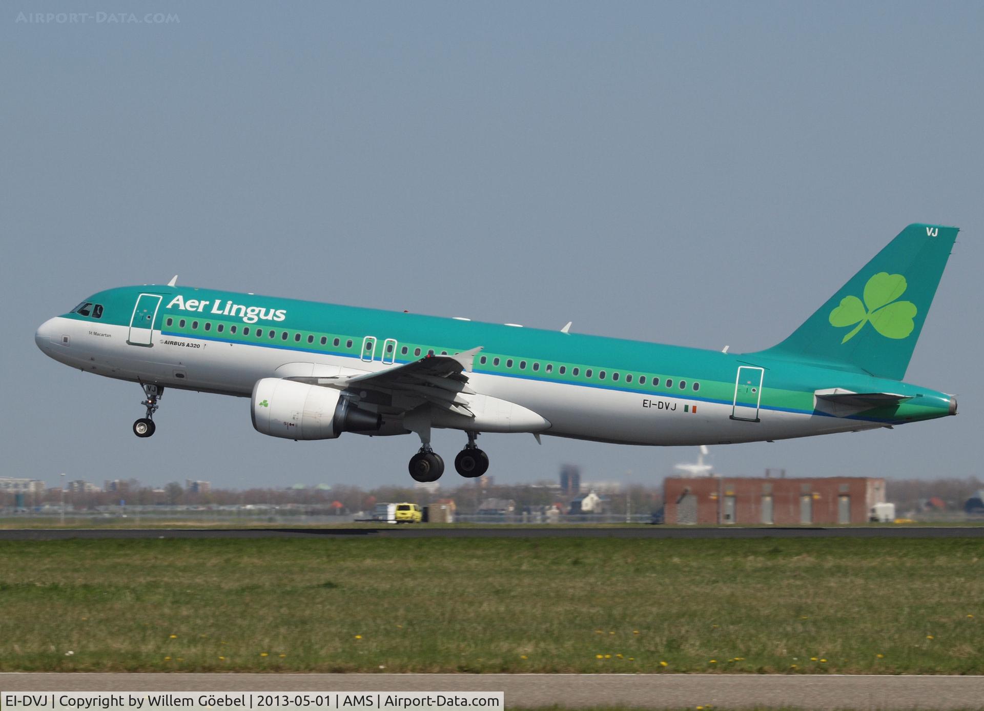 EI-DVJ, 2009 Airbus A320-214 C/N 3857, Take off from runway 36L of Schiphol Airport