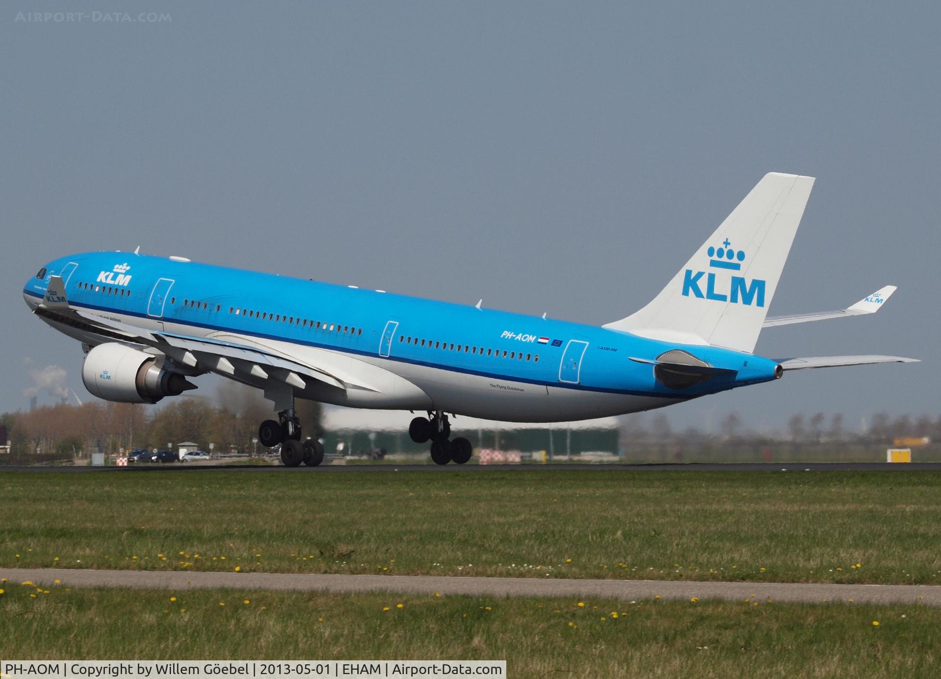 PH-AOM, 2010 Airbus A330-203 C/N 1161, Take off from runway 36L of Schiphol Airport