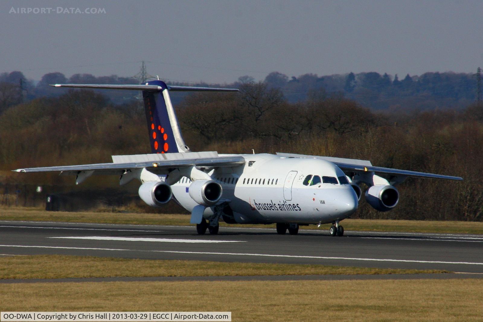 OO-DWA, 1997 British Aerospace Avro 146-RJ100 C/N E3308, Brussels Airways