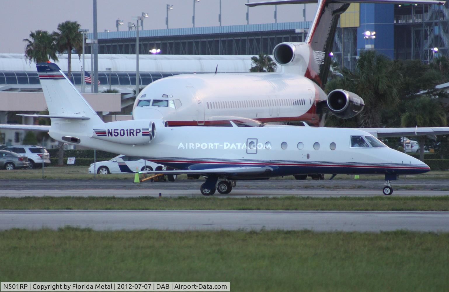 N501RP, 2006 Israel Aircraft Industries Gulfstream G150 C/N 209, Penske Racing G150 bringing in last minute driver replacement Sam Hornish Jr at the Coke Zero 400 - just minutes before the race was to start