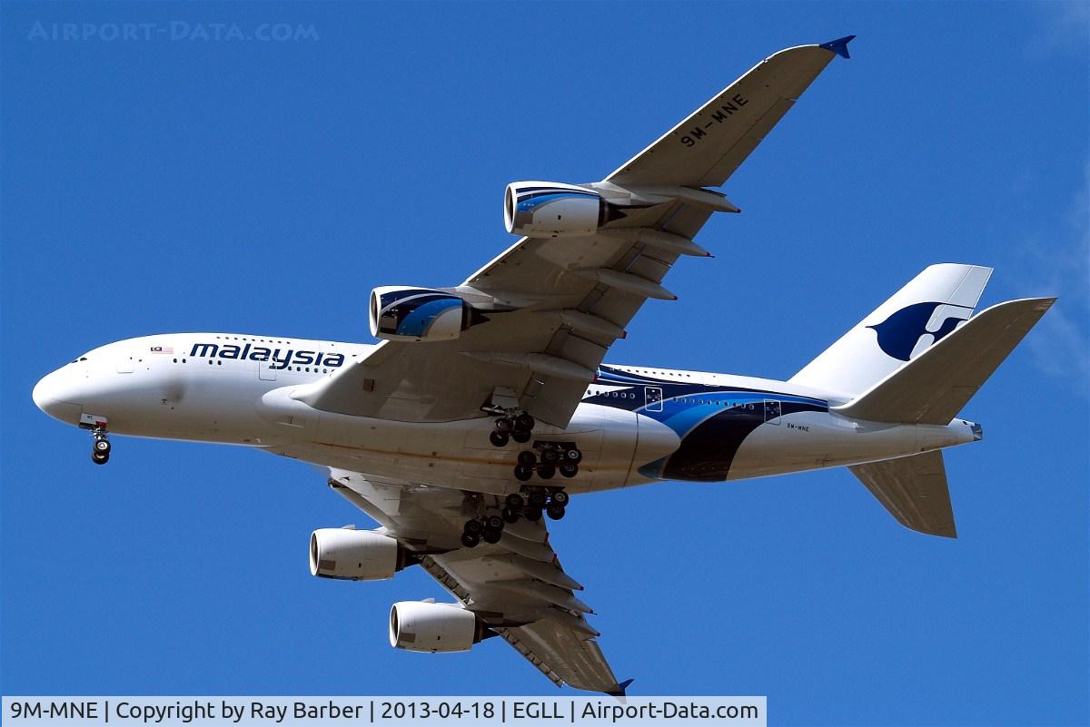 9M-MNE, 2012 Airbus A380-841 C/N 094, Airbus A380-841 [094] (Malaysia Airlines) Home~G 18/04/2013
