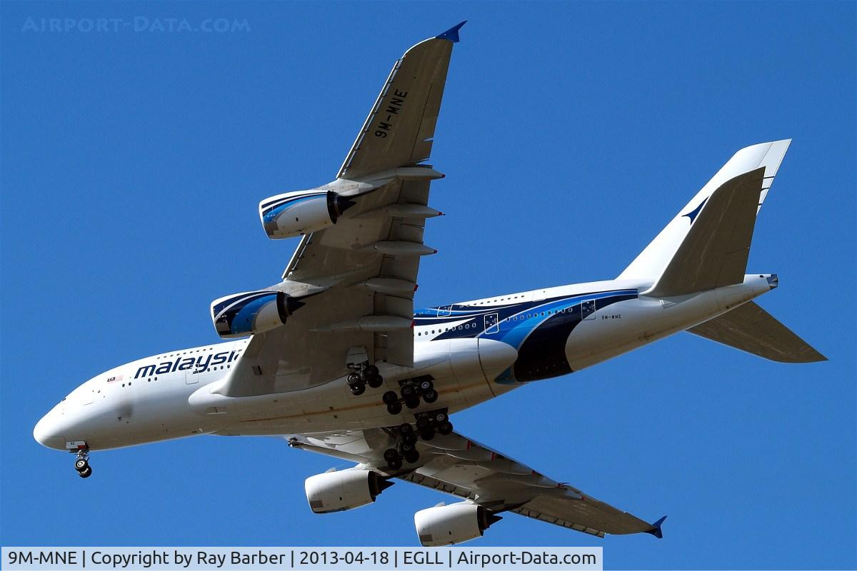 9M-MNE, 2012 Airbus A380-841 C/N 094, Airbus A380-841 [094] (Malaysia Airlines) Home~G 18/04/2013