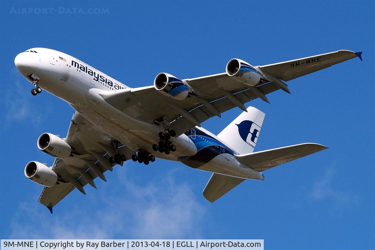 9M-MNE, 2012 Airbus A380-841 C/N 094, Airbus A380-841 [094] (Malaysia Airlines) Home~G 18/04/2013
