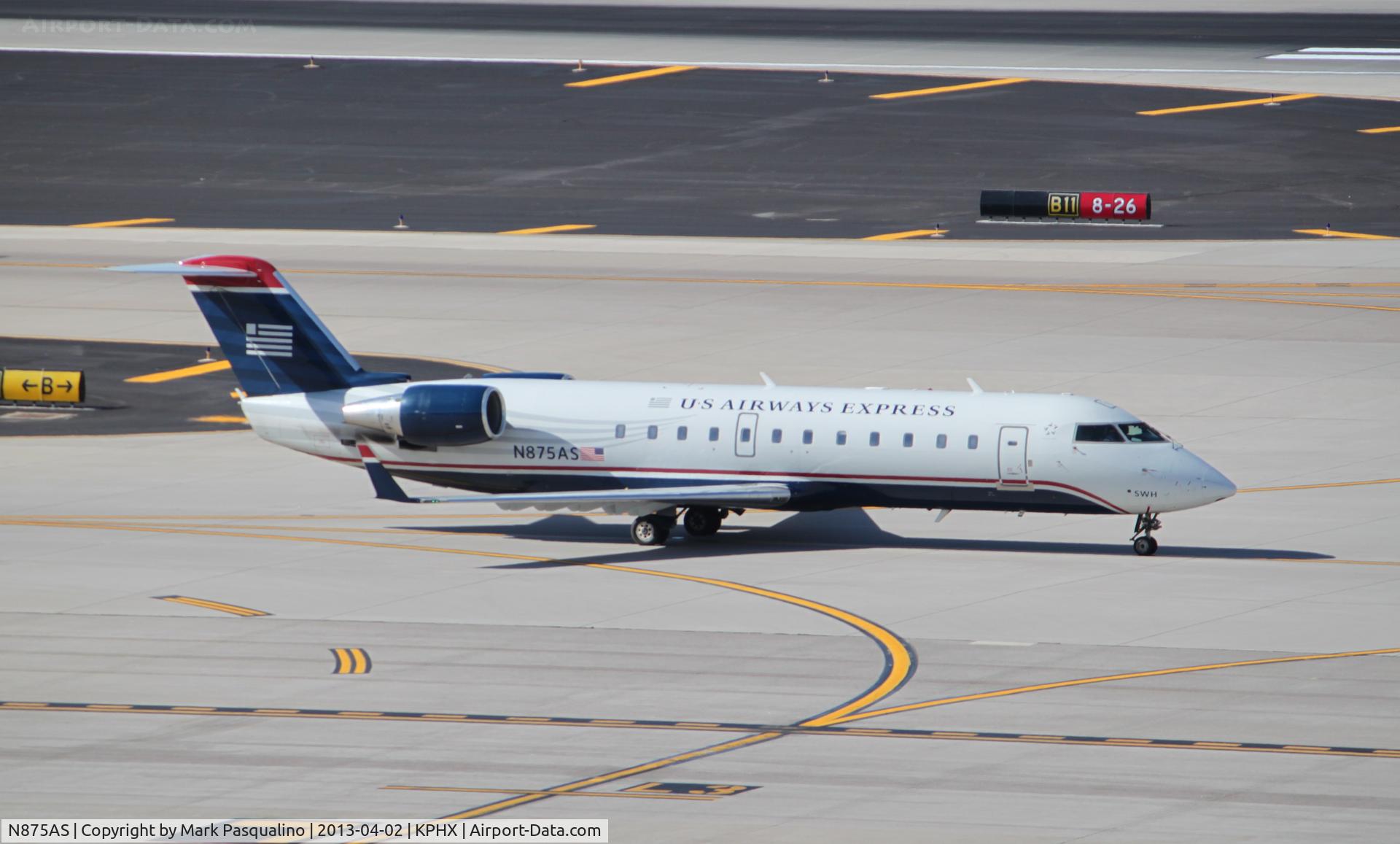 N875AS, 2001 Bombardier CRJ-200ER (CL-600-2B19) C/N 7559, CL-600-2B19