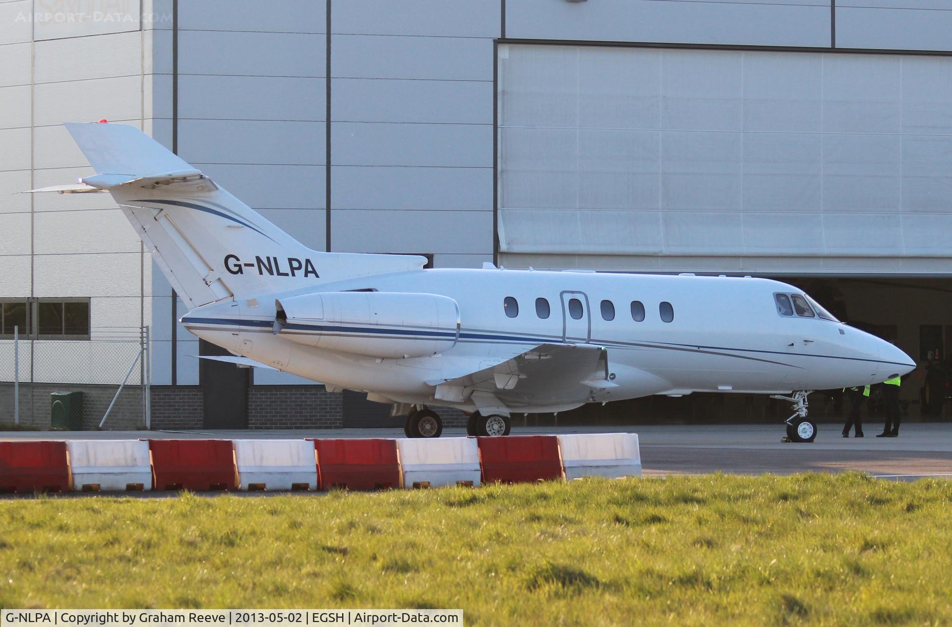 G-NLPA, 2008 Hawker 750 C/N HB-14, Parked at Norwich.
