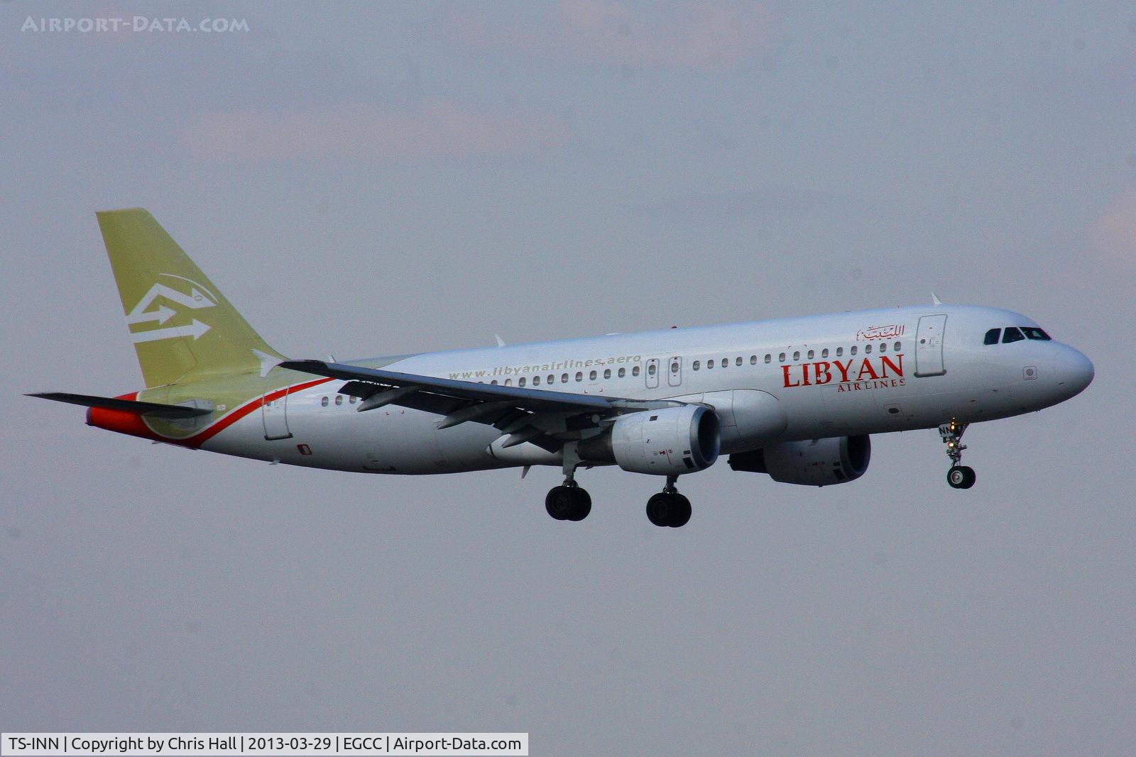 TS-INN, 1998 Airbus A320-212 C/N 793, Libyan Airlines leased from Nouvelair Tunisie