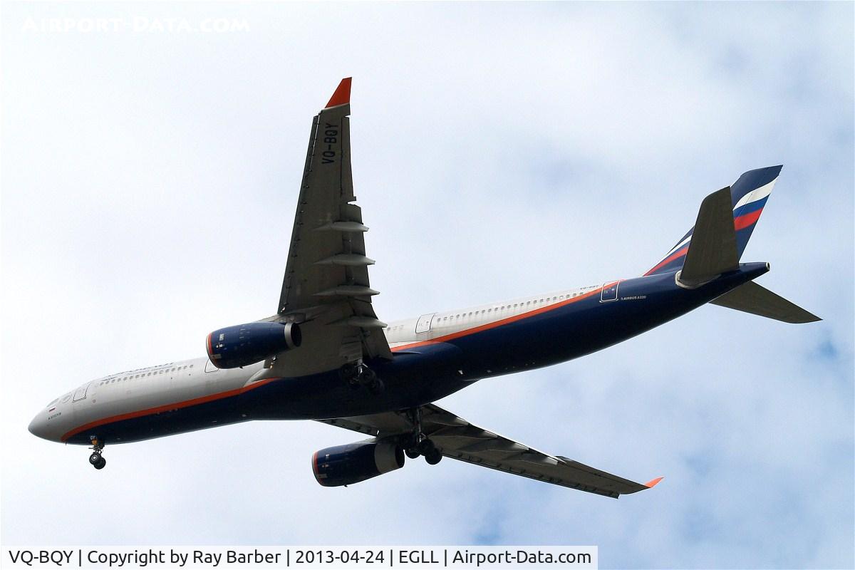 VQ-BQY, 2011 Airbus A330-343X C/N 1247, Airbus A330-343 [1247] (Aeroflot Russian Airlines) Home~G 24/04/2013