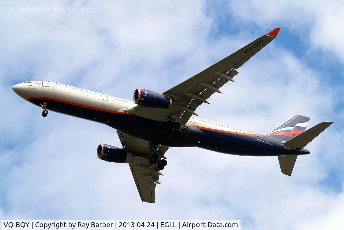 VQ-BQY, 2011 Airbus A330-343X C/N 1247, Airbus A330-343 [1247] (Aeroflot Russian Airlines) Home~G 24/04/2013