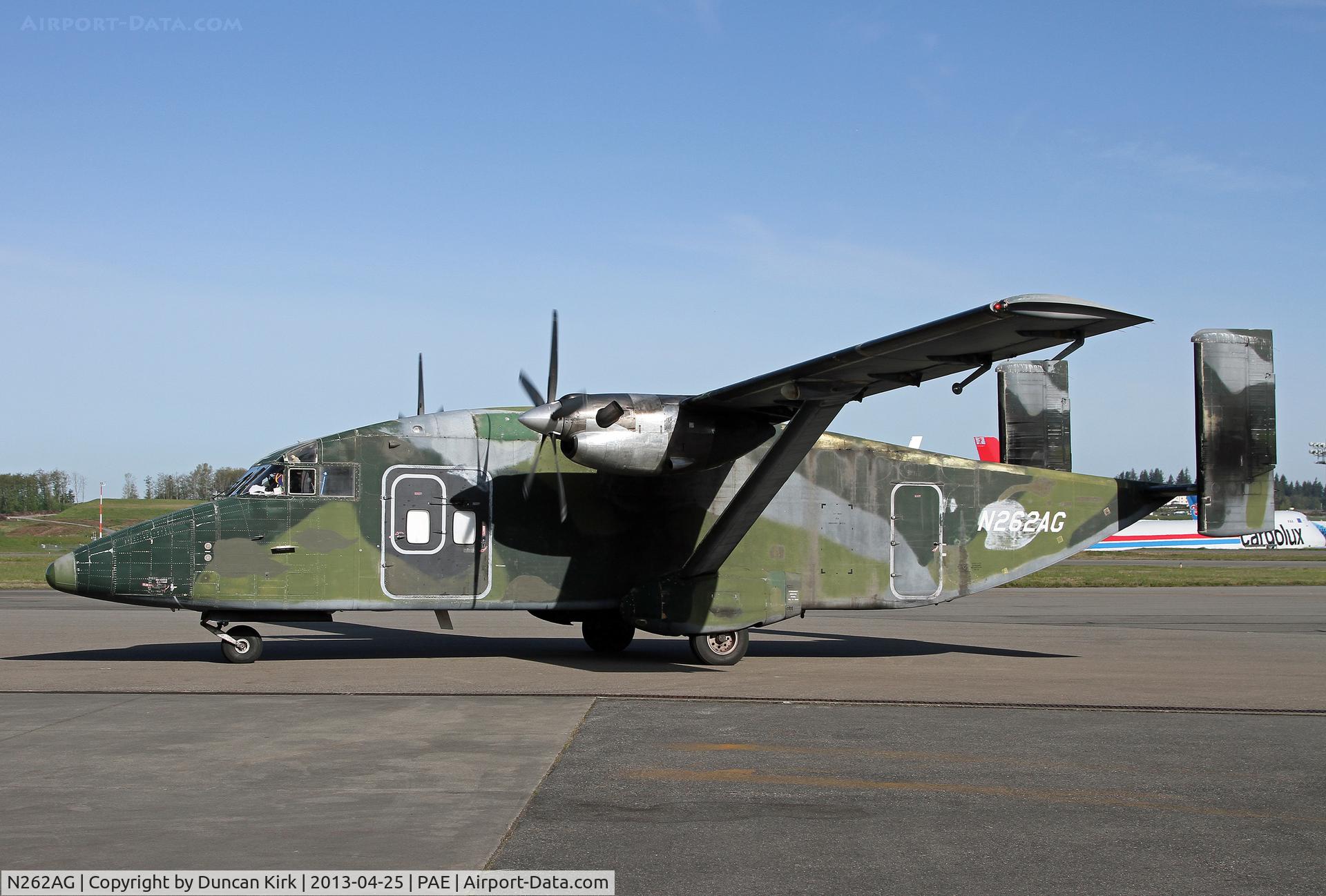 N262AG, 1985 Short SD3-30 C/N SH3120, Still wearing camouflage!