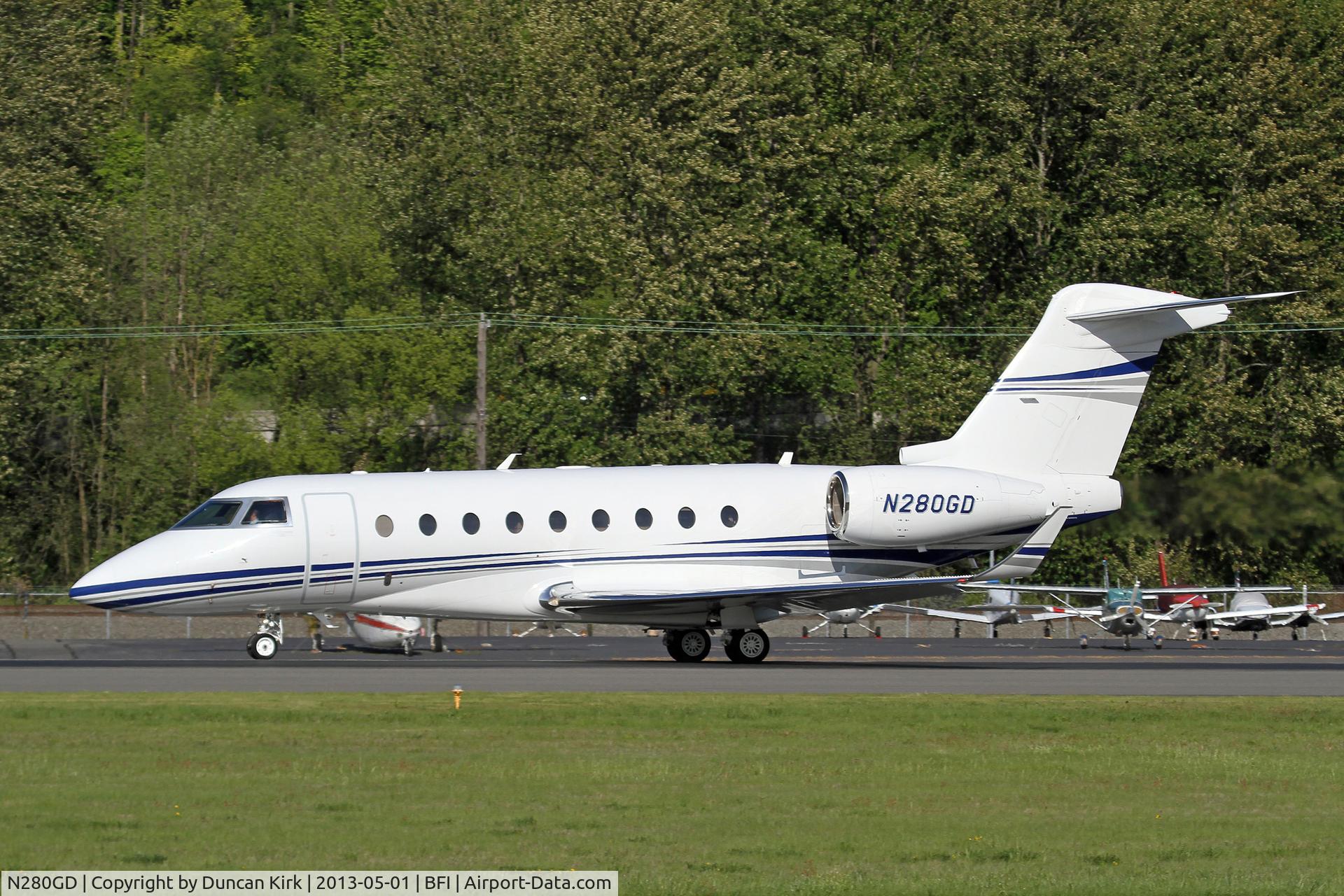 N280GD, 2011 Israel Aircraft Industries Gulfstream G280 C/N 2004, Is that tail just too much or what?