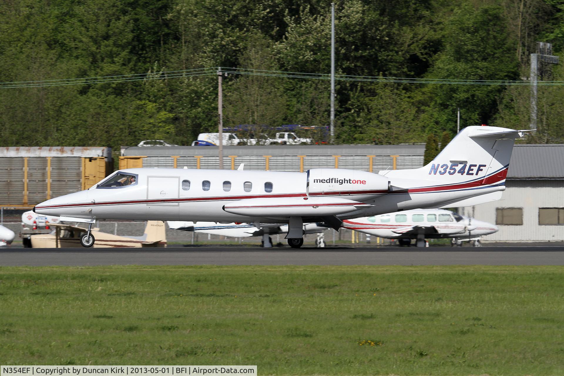 N354EF, 1981 Gates Learjet 35A C/N 35A-378, Medivac arrival