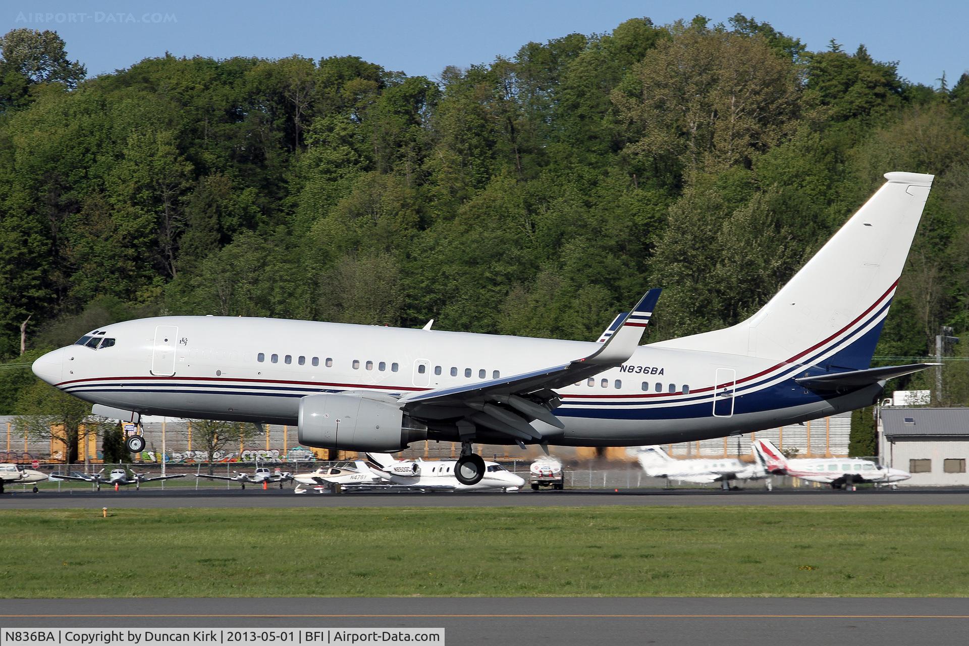 N836BA, 2000 Boeing 737-7BC C/N 30756, Boeing corporate BBJ
