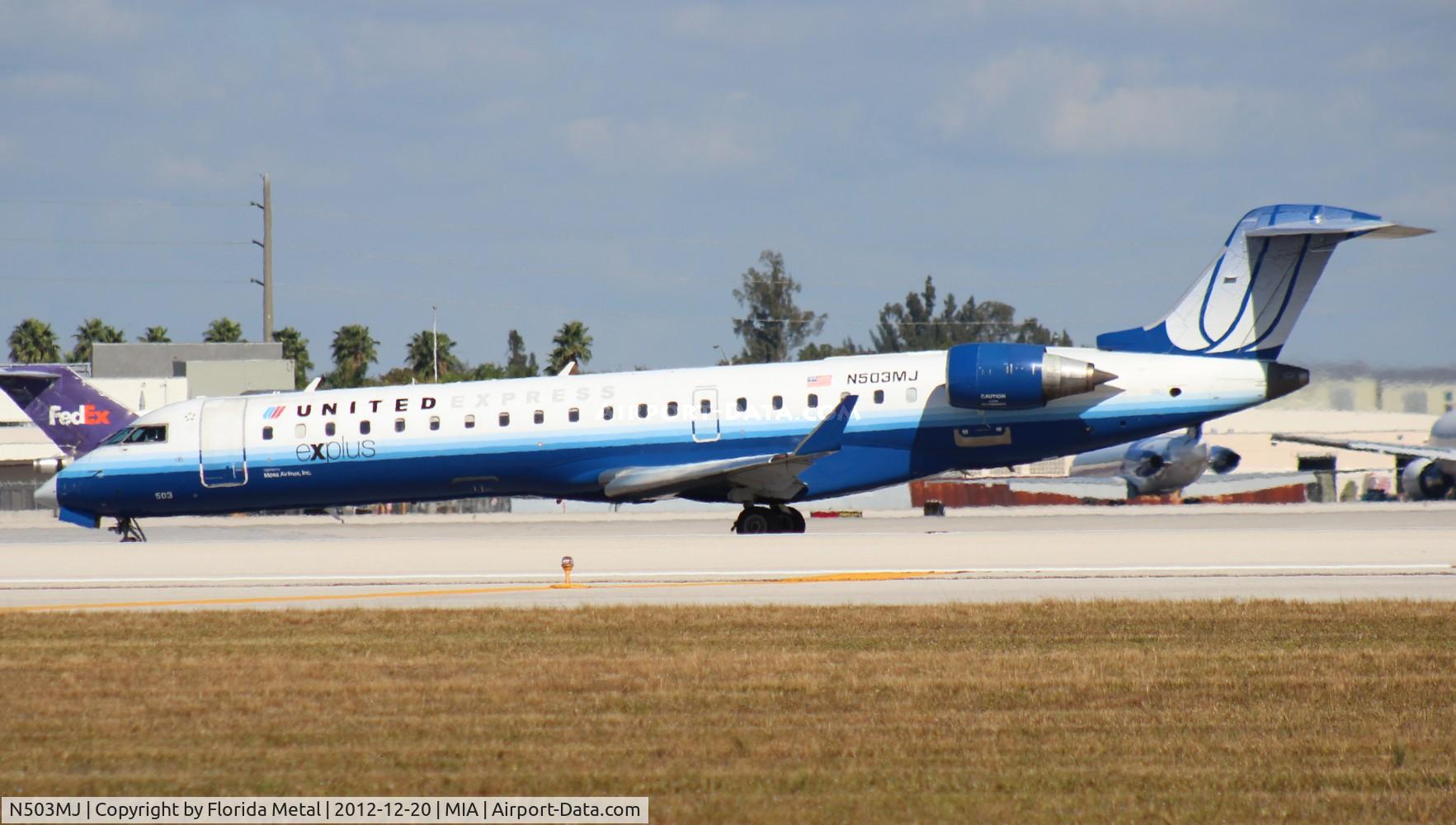 N503MJ, 2002 Bombardier CRJ-700 (CL-600-2C10) Regional Jet C/N 10058, United Express CRJ-700