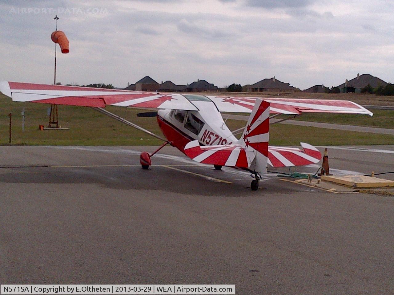 N571SA, 2005 American Champion 8KCAB Super Decathlon C/N 1009-2005, Washing up at Parker County Airport