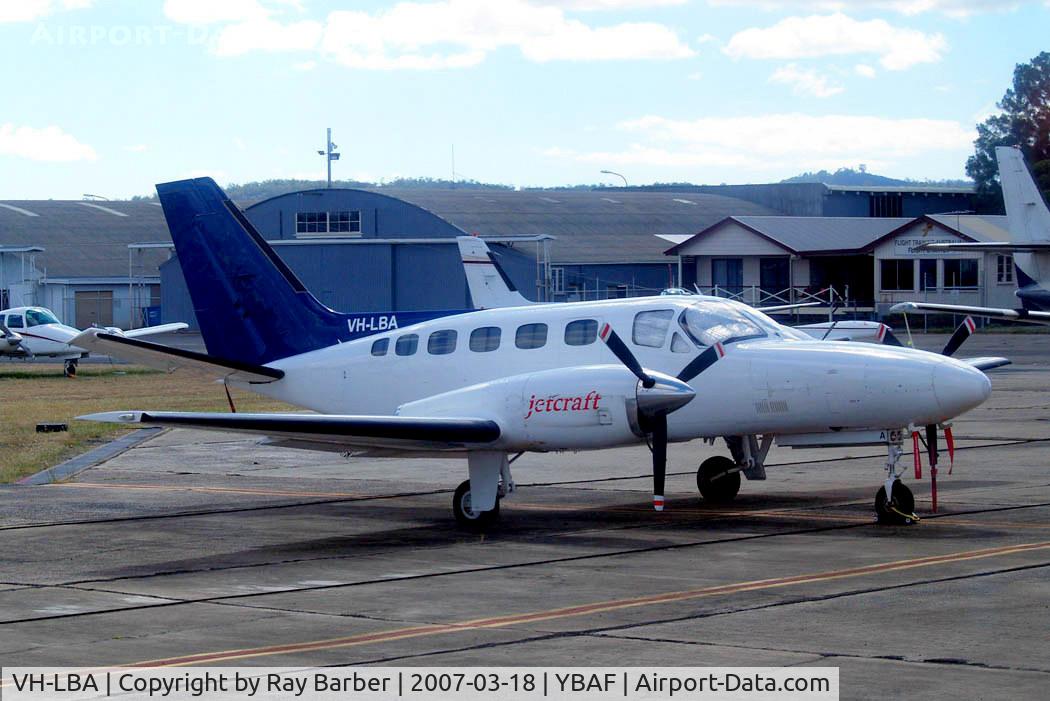 VH-LBA, 1978 Cessna 441 Conquest II C/N 441-0042, Cessna 441 Conquest [441-0042] (Jetcraft Aviation) Brisbane-Archerfield~VH 18/03/2007