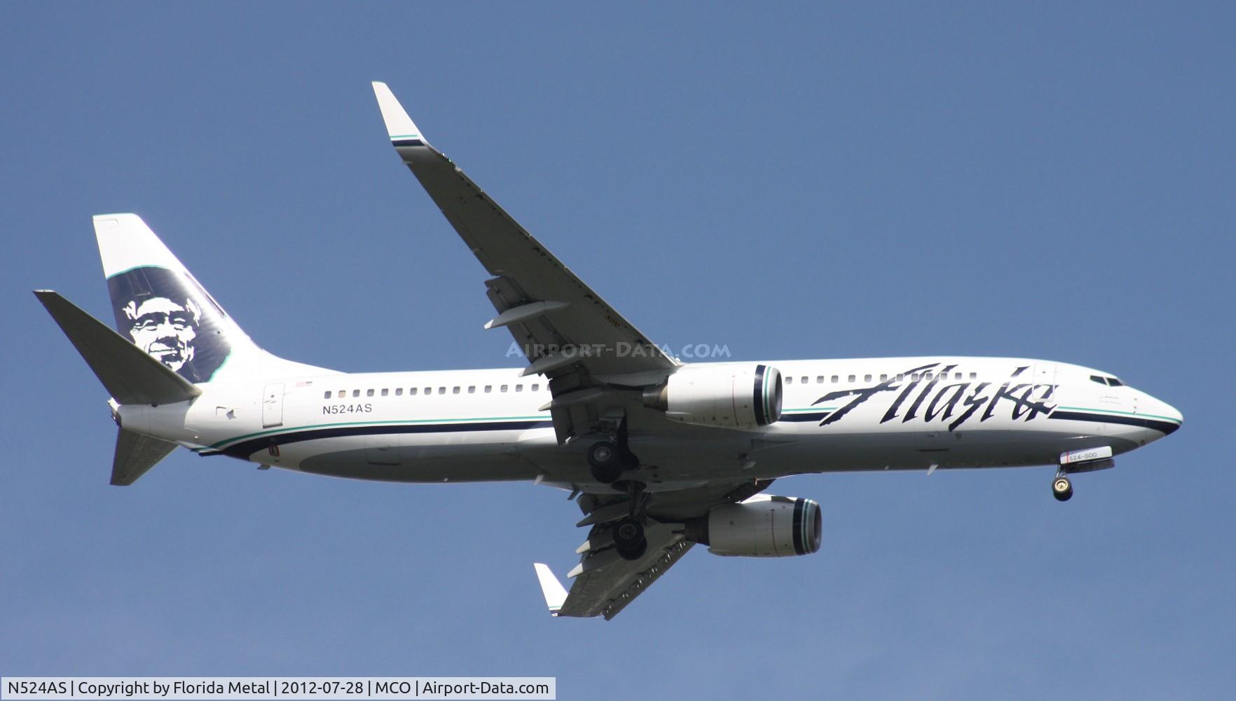 N524AS, 2009 Boeing 737-890 C/N 35195, Alaska 737-800