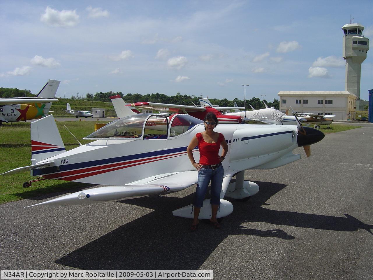 N34AR, 1990 Thorp T-18 Tiger C/N 1209, This picture was taken at Higuero, Santo Domingo, Dominican Republic