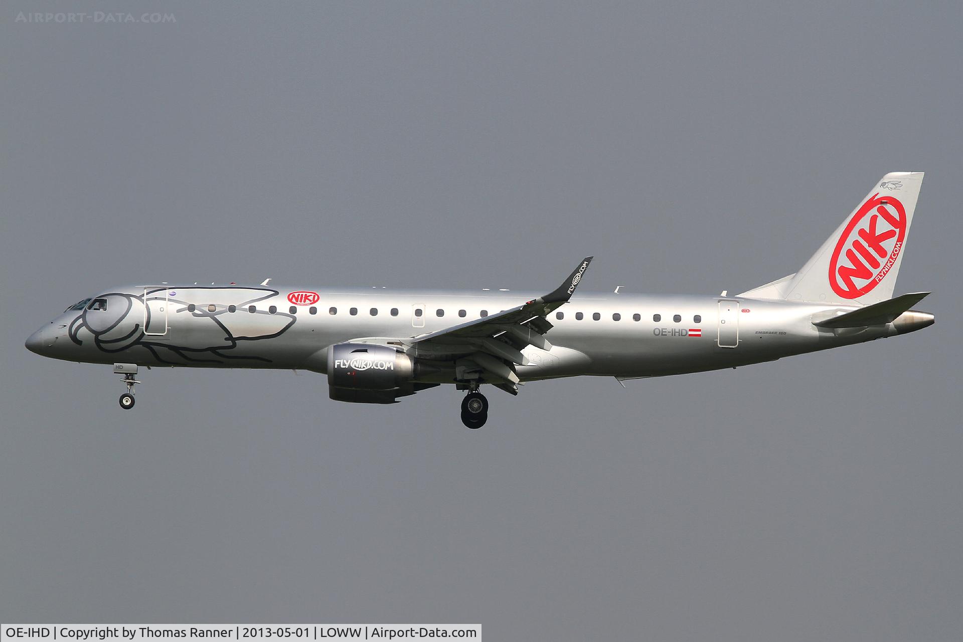 OE-IHD, 2010 Embraer E190 (ERJ-190-100) C/N 19000354, Niki Embraer 190