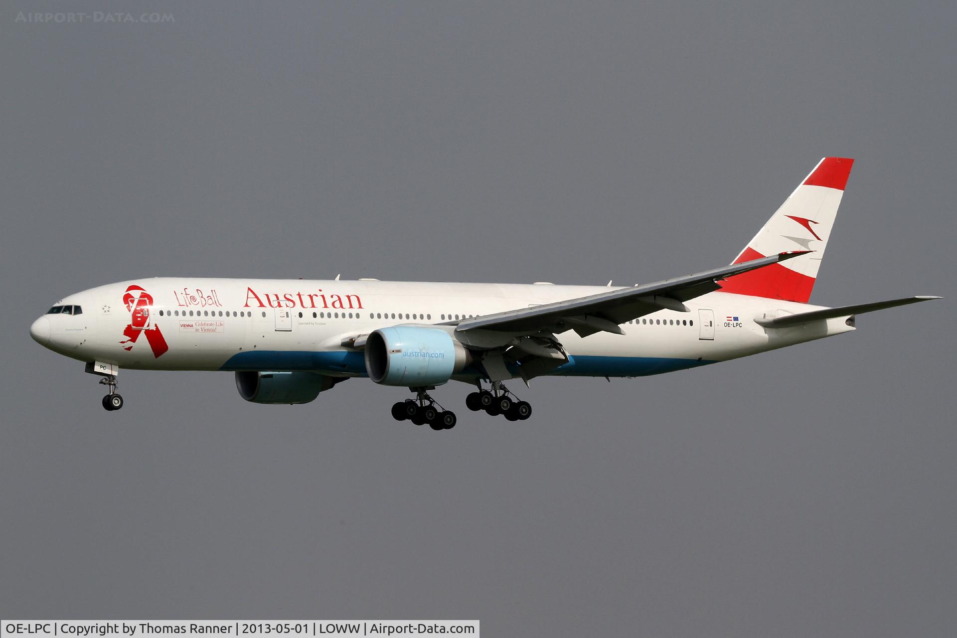 OE-LPC, 2002 Boeing 777-2Z9/ER C/N 29313, Austrian Boeing 777