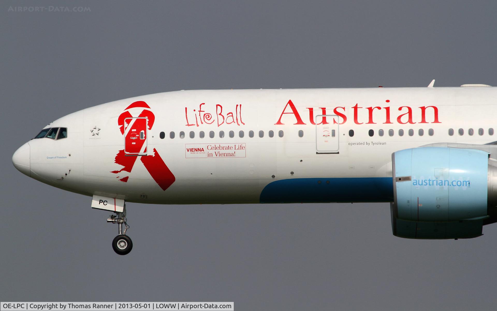 OE-LPC, 2002 Boeing 777-2Z9/ER C/N 29313, Austrian Boeing 777