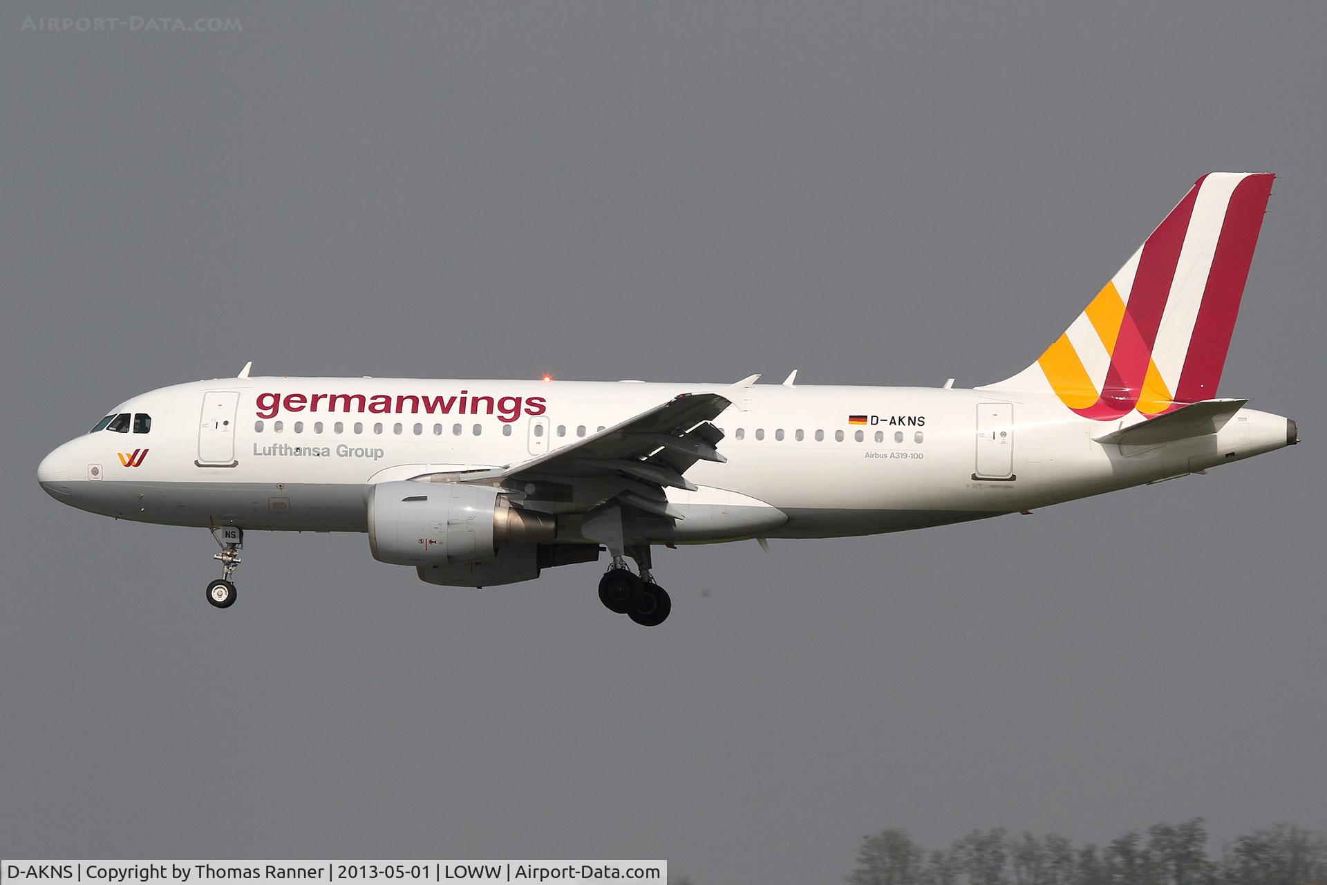 D-AKNS, 2000 Airbus A319-112 C/N 1277, Germanwings Airbus A319