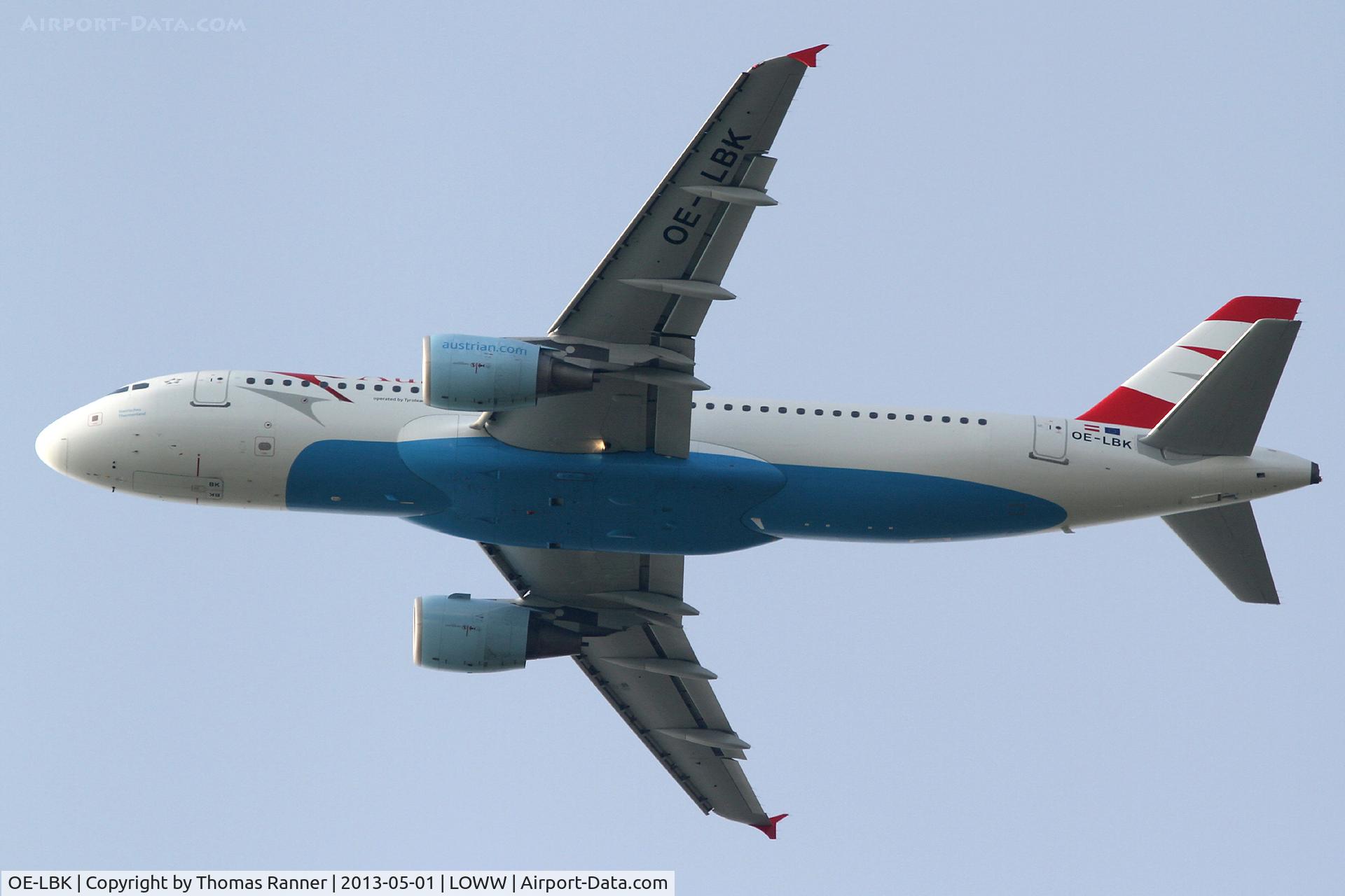 OE-LBK, 2003 Airbus A320-214 C/N 1931, Austrian Airbus A320
