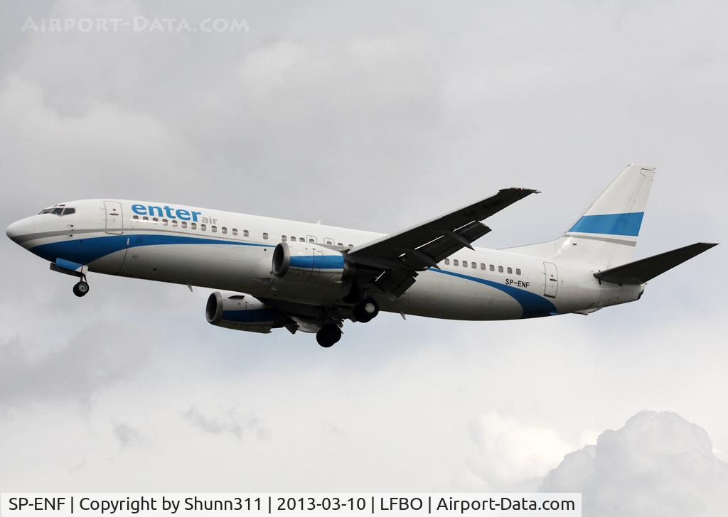 SP-ENF, 1992 Boeing 737-4C9 C/N 25429, Landing rwy 32L