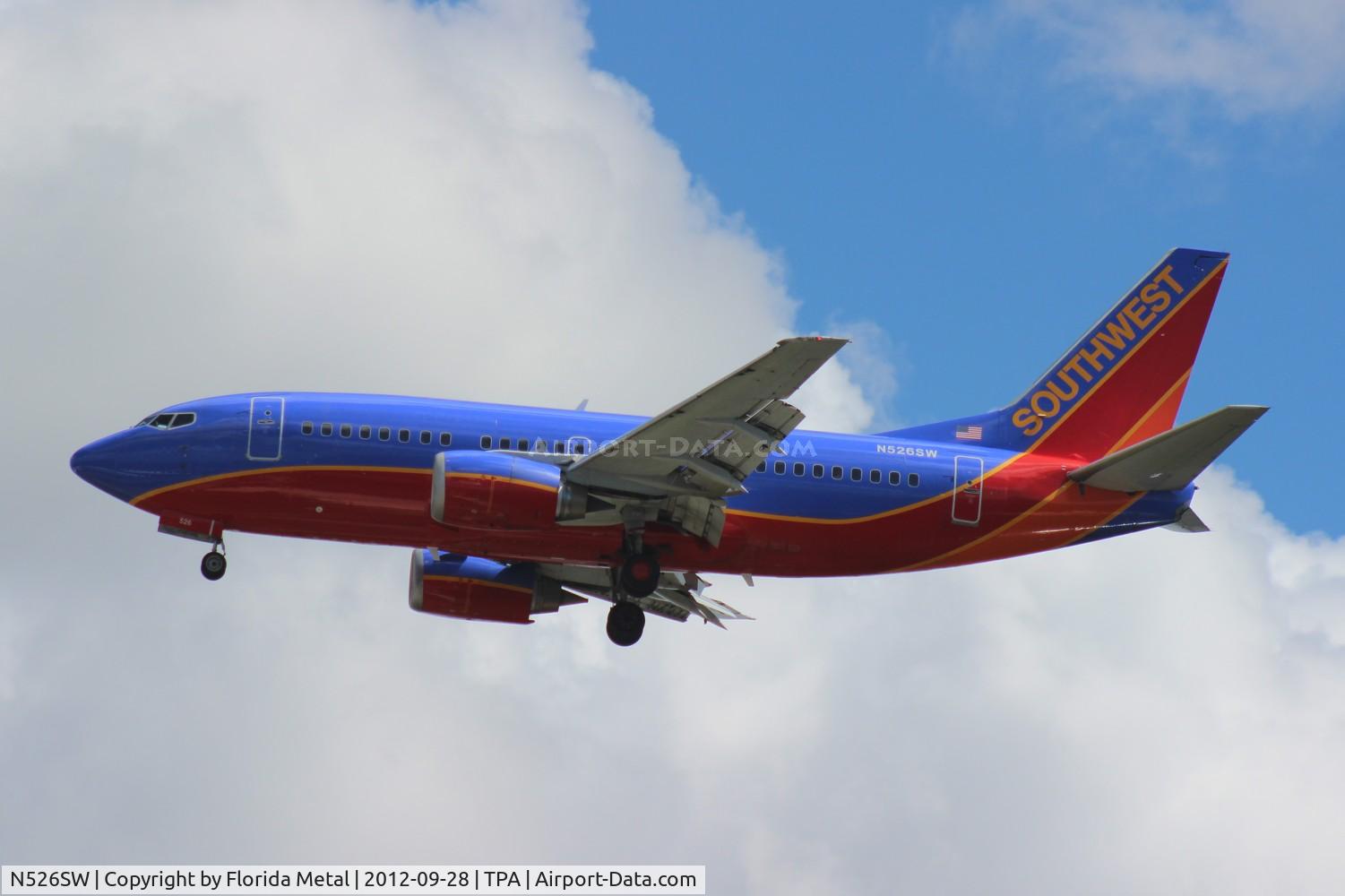 N526SW, 1992 Boeing 737-5H4 C/N 26568, Southwest 737-500