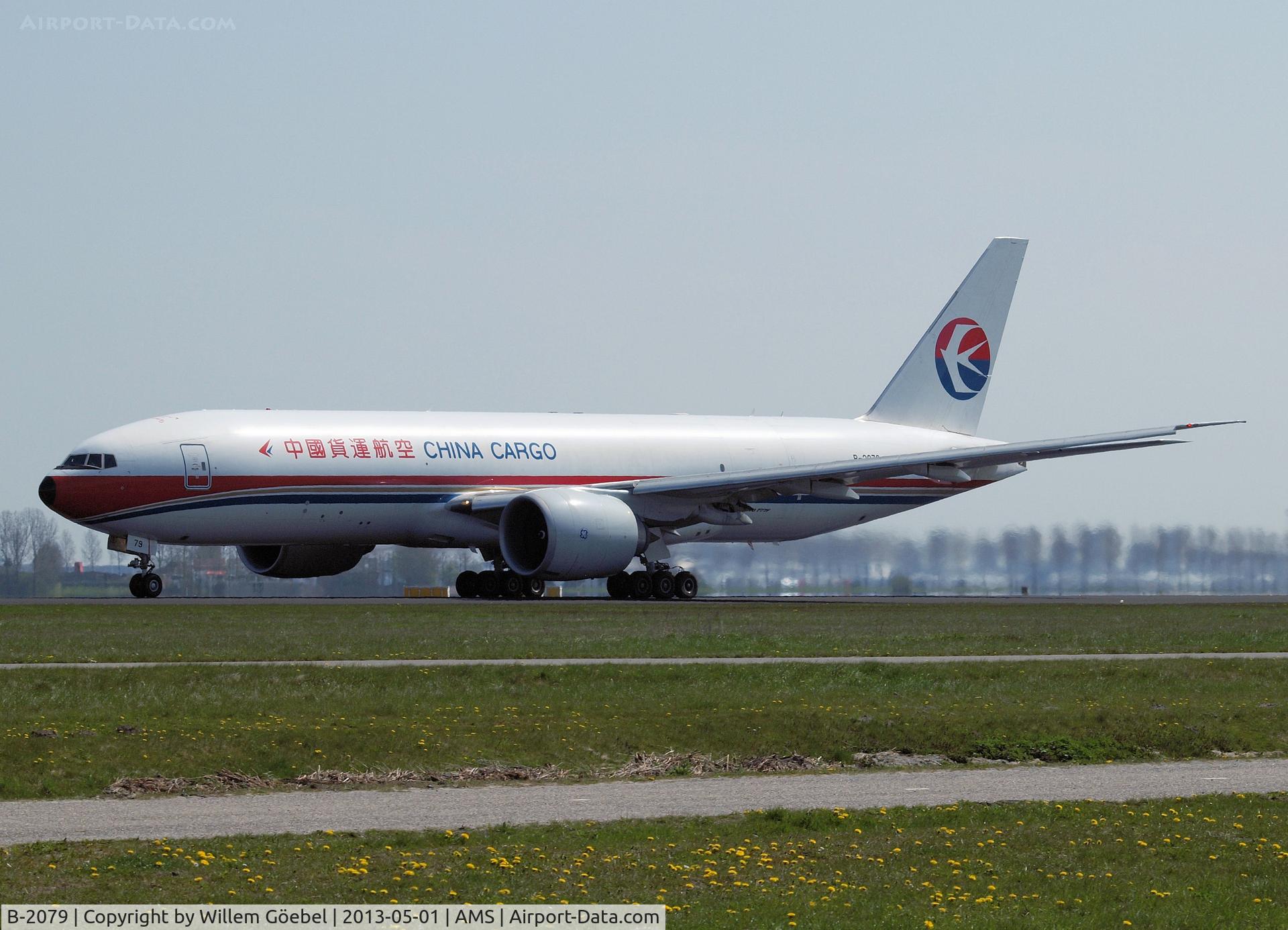 B-2079, 2010 Boeing 777-F6N C/N 37715, Take off from runway 36L of Schiphol Airport