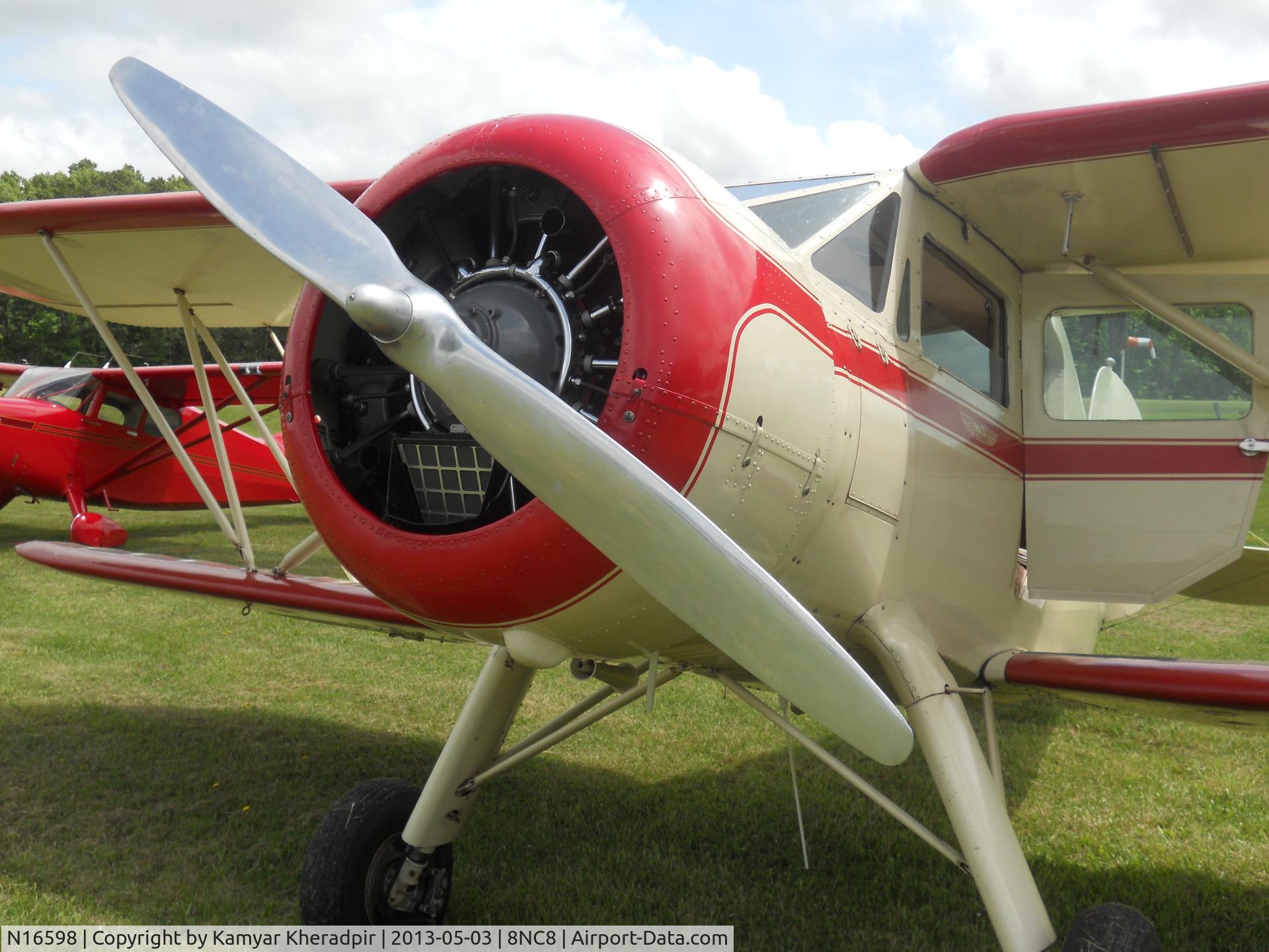 N16598, 1936 Waco YKS-6 C/N 4522, Sunny Day in Durham NC