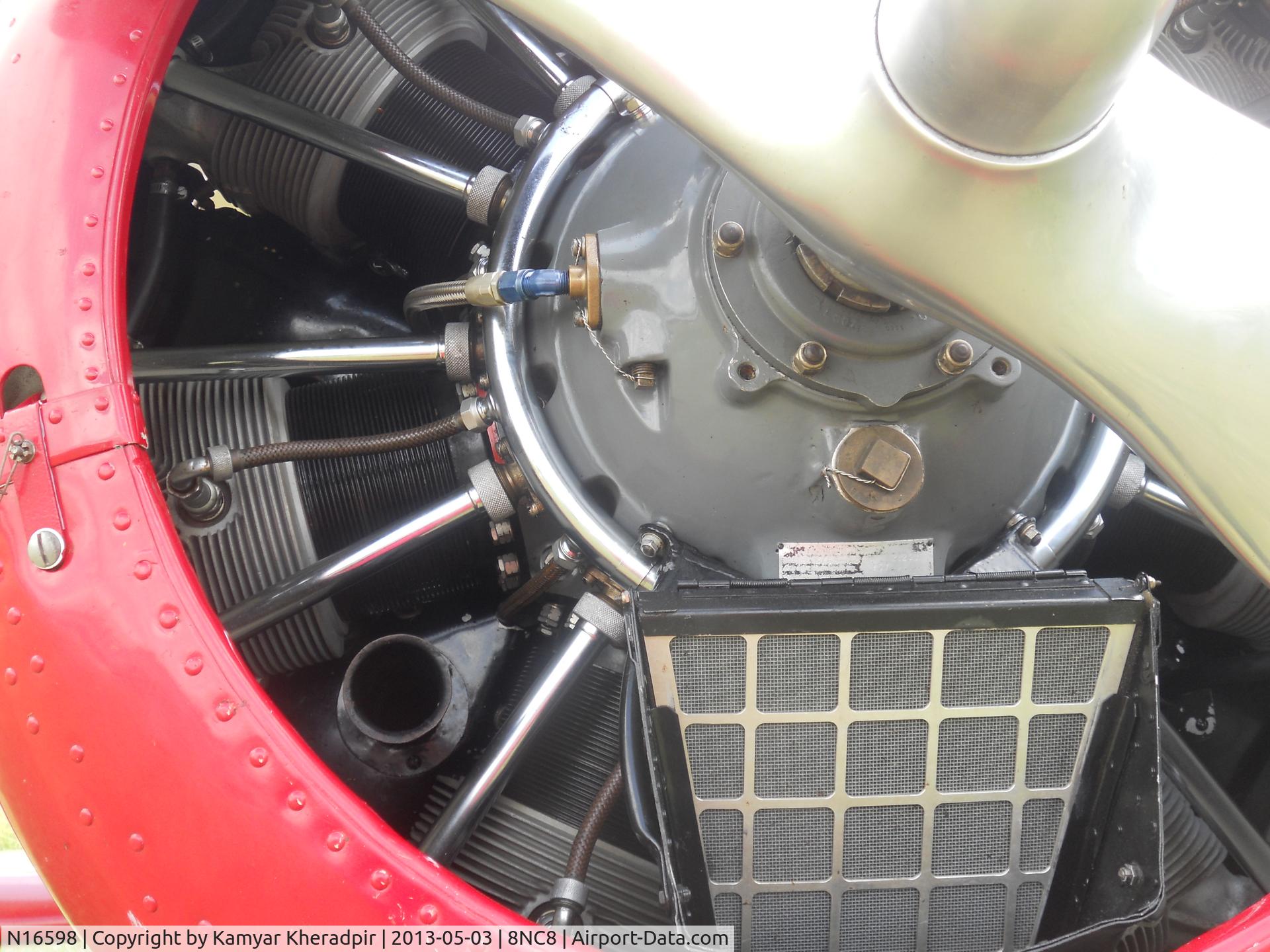 N16598, 1936 Waco YKS-6 C/N 4522, Close up