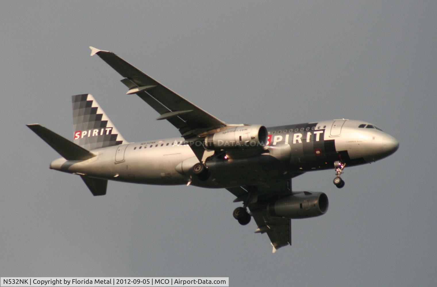 N532NK, 2007 Airbus A319-132 C/N 3165, Spirit A319