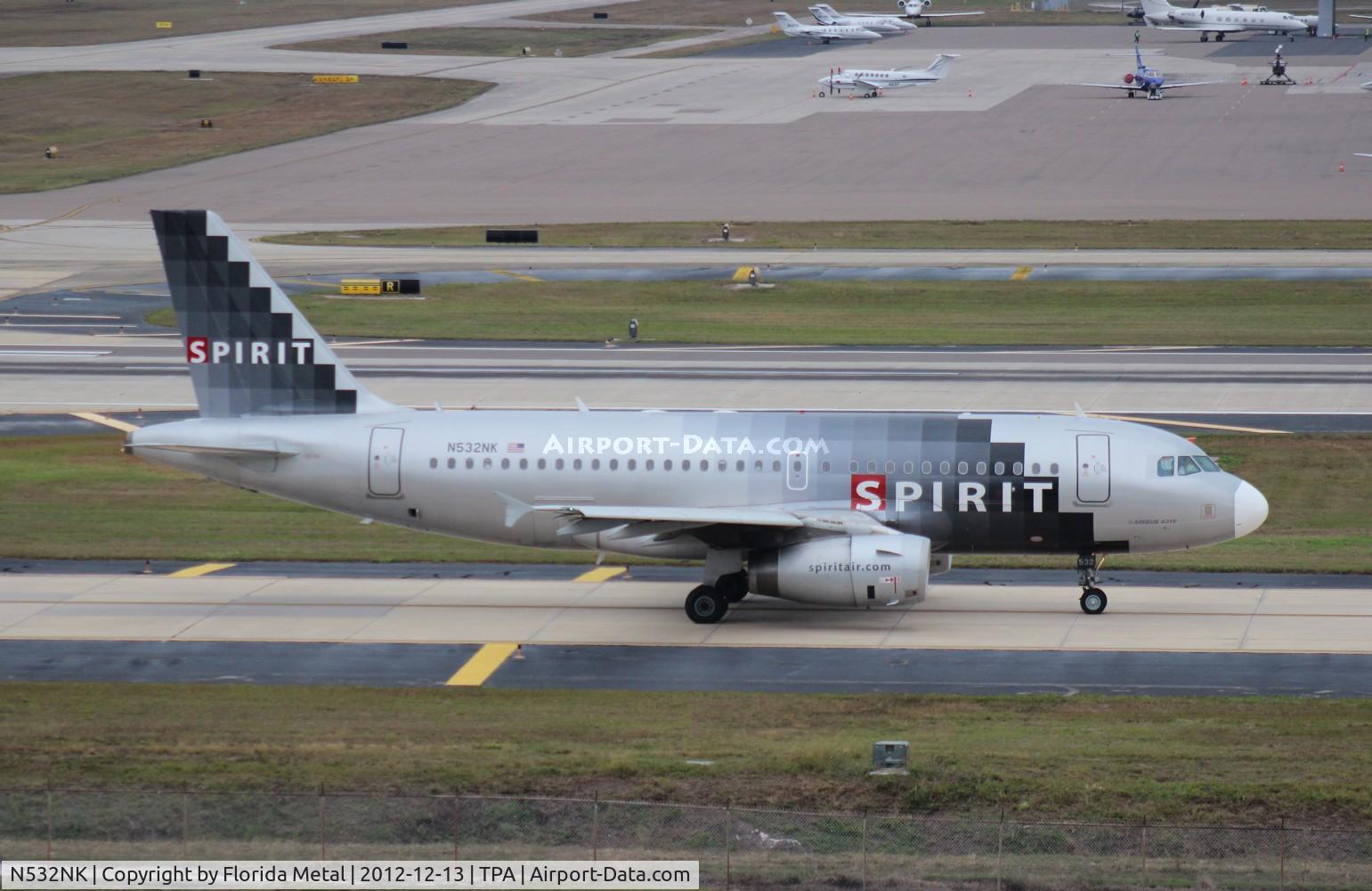 N532NK, 2007 Airbus A319-132 C/N 3165, Spirit A319