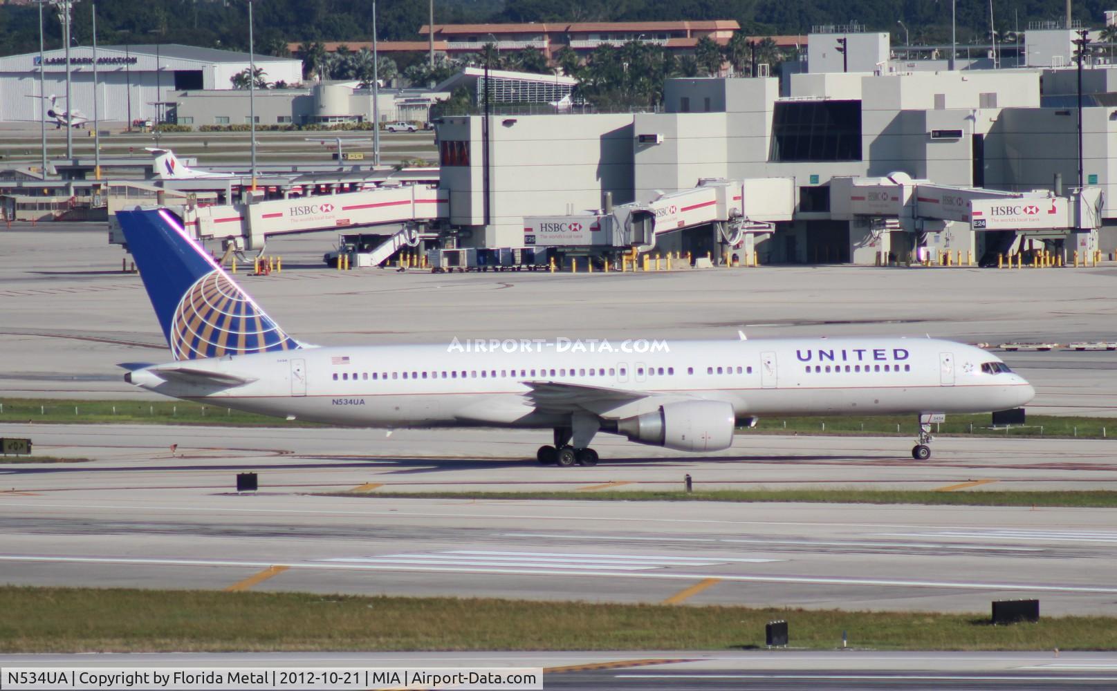 N534UA, 1991 Boeing 757-222F C/N 25129, United 757-200