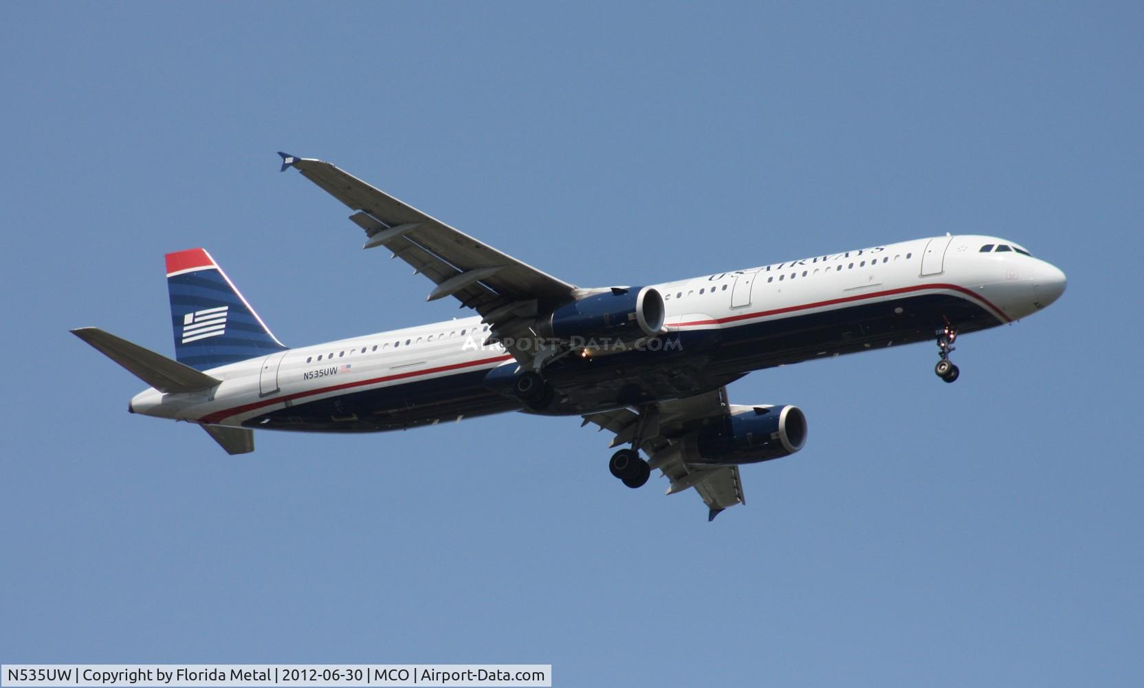 N535UW, 2009 Airbus A321-231 C/N 3993, US Airways A321