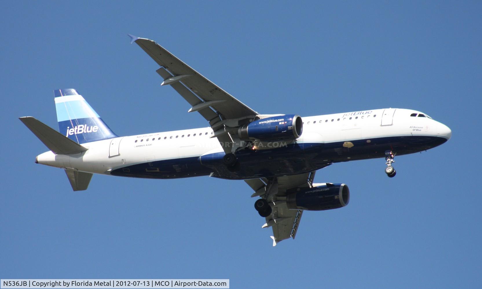 N536JB, 2002 Airbus A320-232 C/N 1784, Jet Blue A320