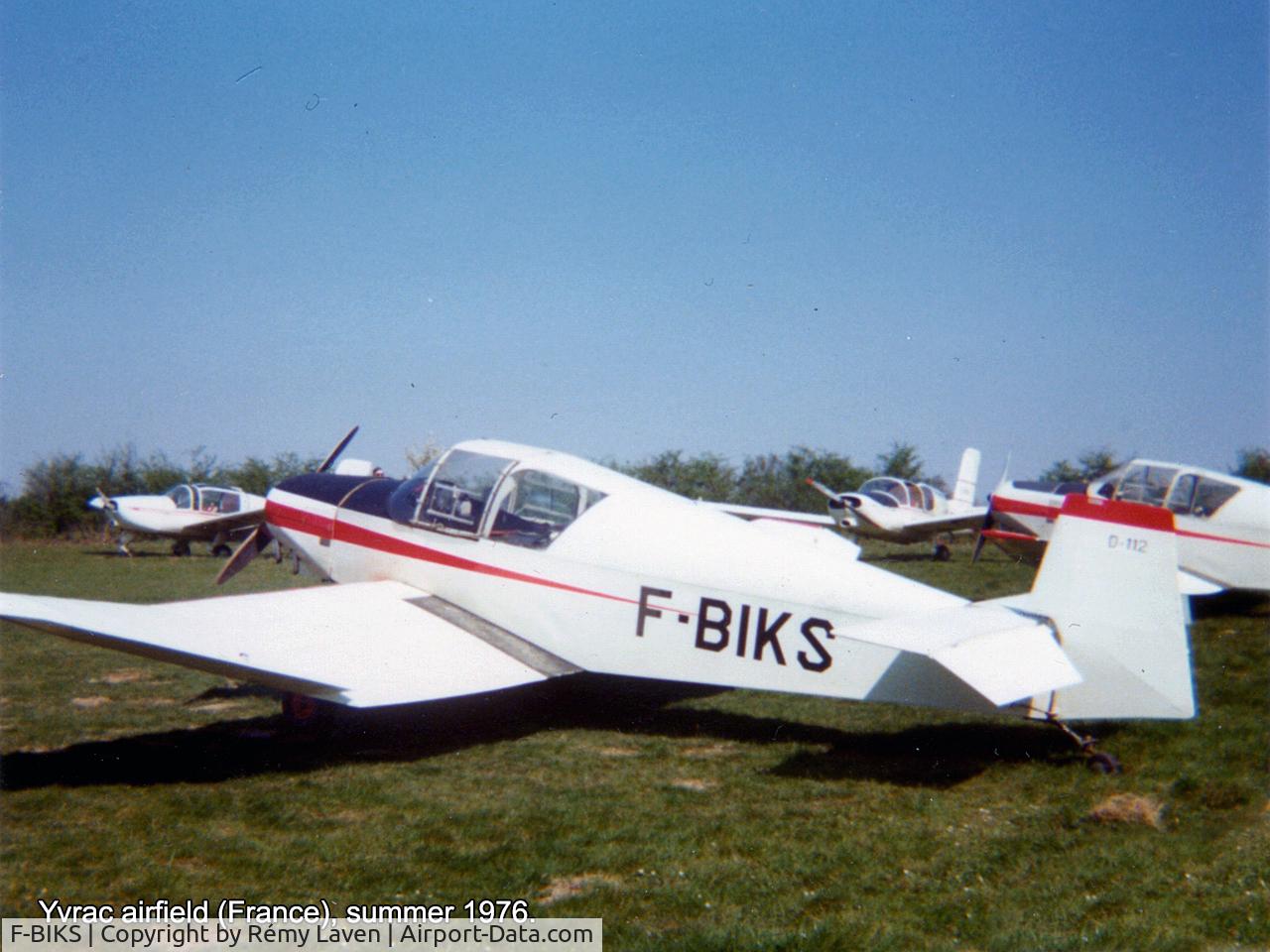 F-BIKS, Wassmer (Jodel) D-112 Club C/N 571, Sorry for my poor English. I was launched on F-BIKS in summer 1976.
Rémy Laven (France)