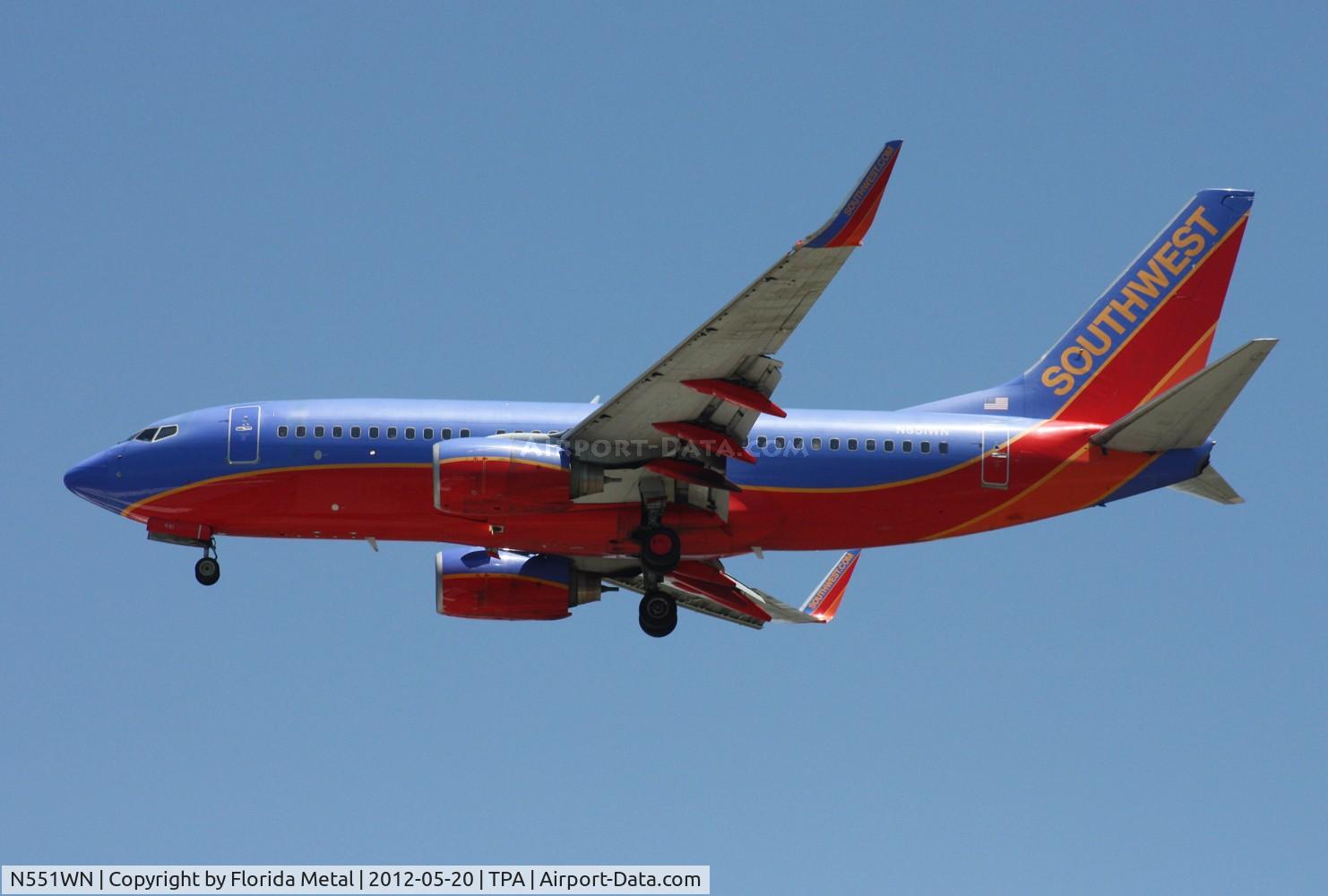 N551WN, 2001 Boeing 737-76Q C/N 30280, Southwest 737