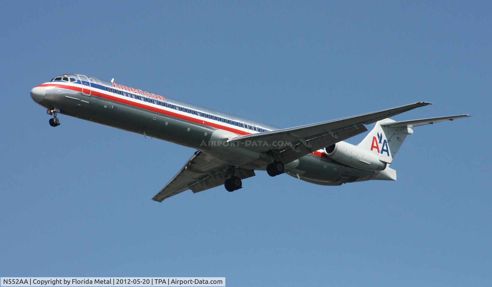 N552AA, 1991 McDonnell Douglas MD-82 (DC-9-82) C/N 53034, American MD-82