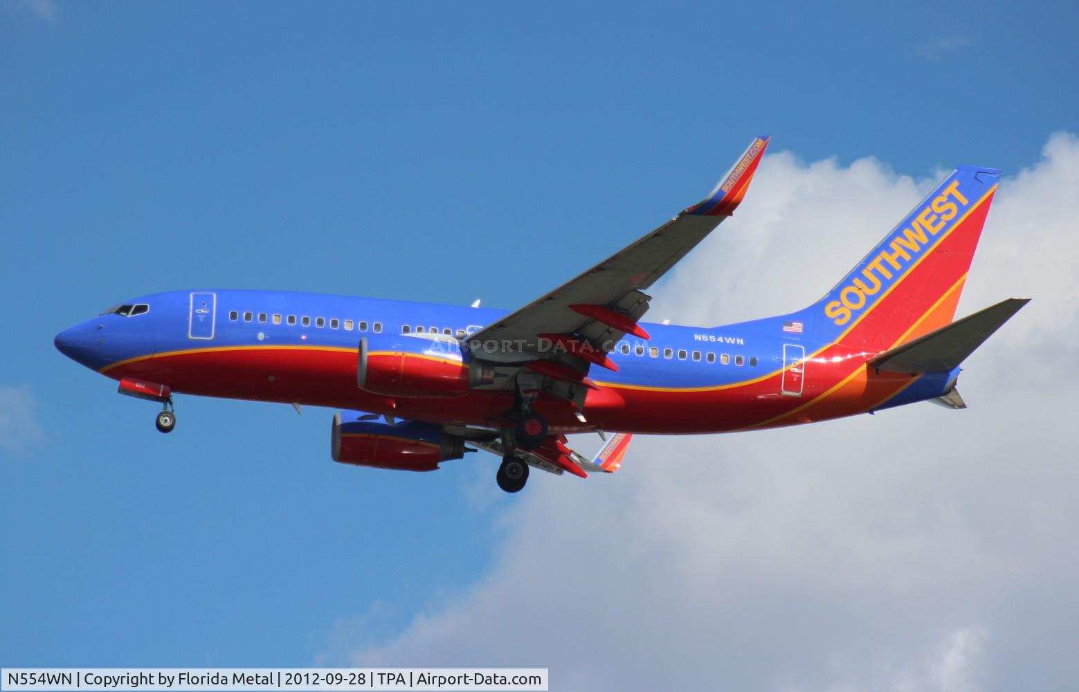 N554WN, 2002 Boeing 737-7BX C/N 30746, Southwest 737