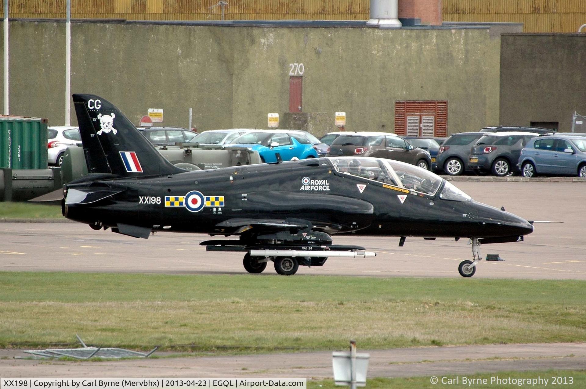 XX198, 1978 Hawker Siddeley Hawk T.1A C/N 045/312045, Operating as part of the Joint Warrior exercise.