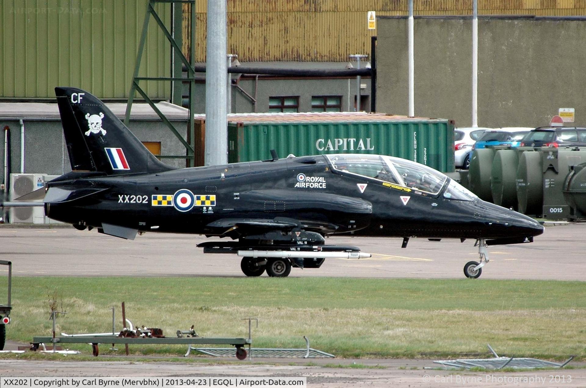 XX202, 1978 Hawker Siddeley Hawk T.1A C/N 049/312049, Operating as part of the Joint Warrior exercise.