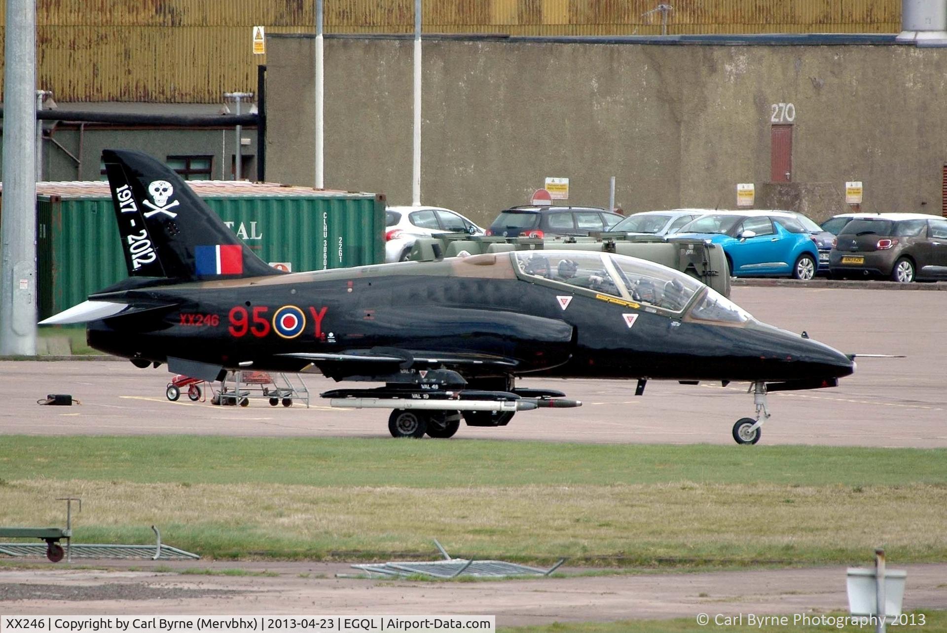 XX246, 1978 Hawker Siddeley Hawk T.1A C/N 082/312082, Operating as part of the Joint Warrior exercise.
