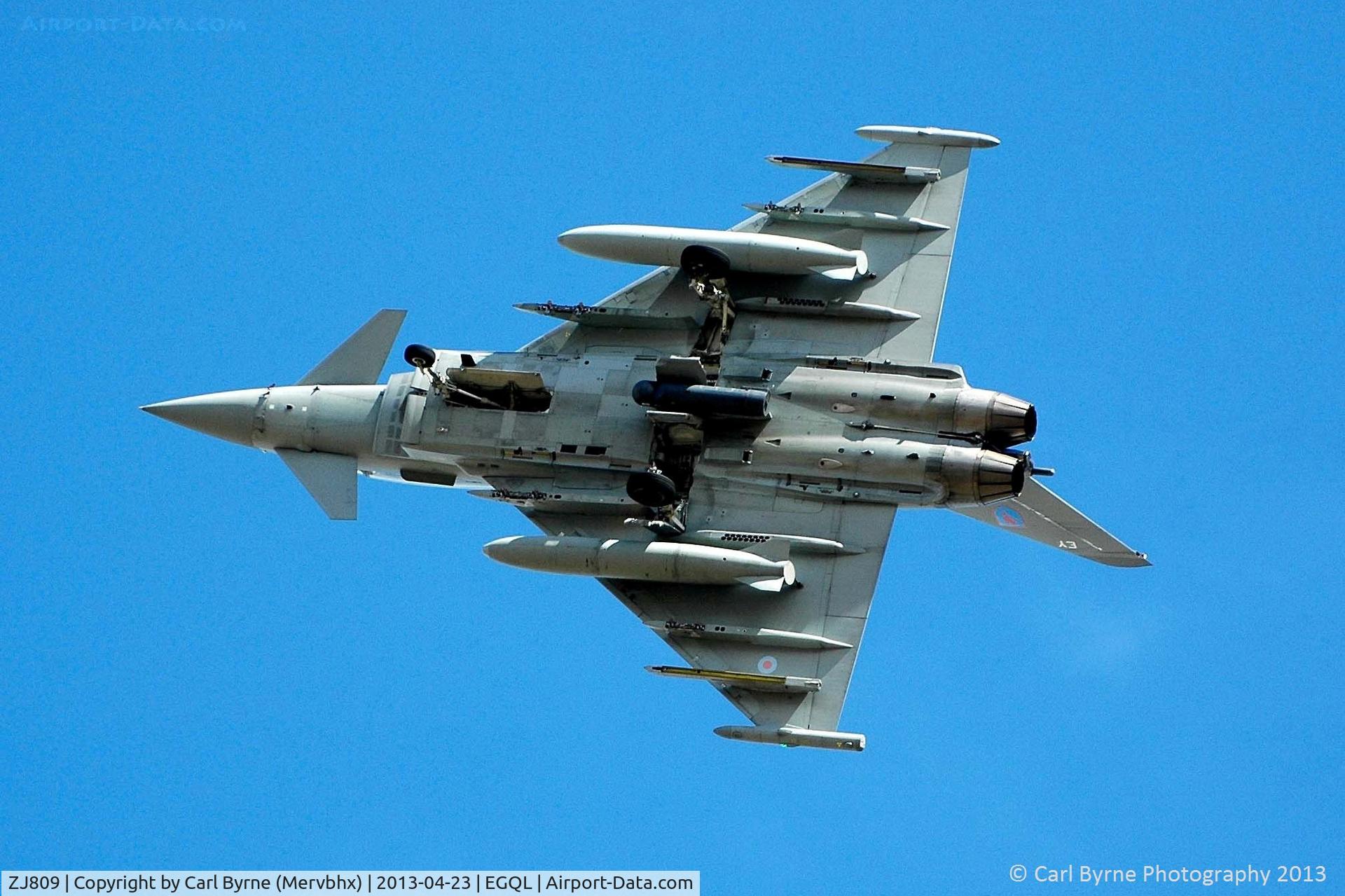 ZJ809, Eurofighter EF-2000 Typhoon T1 C/N 0032/BT010, Operating as part of the Joint Warrior exercise.
