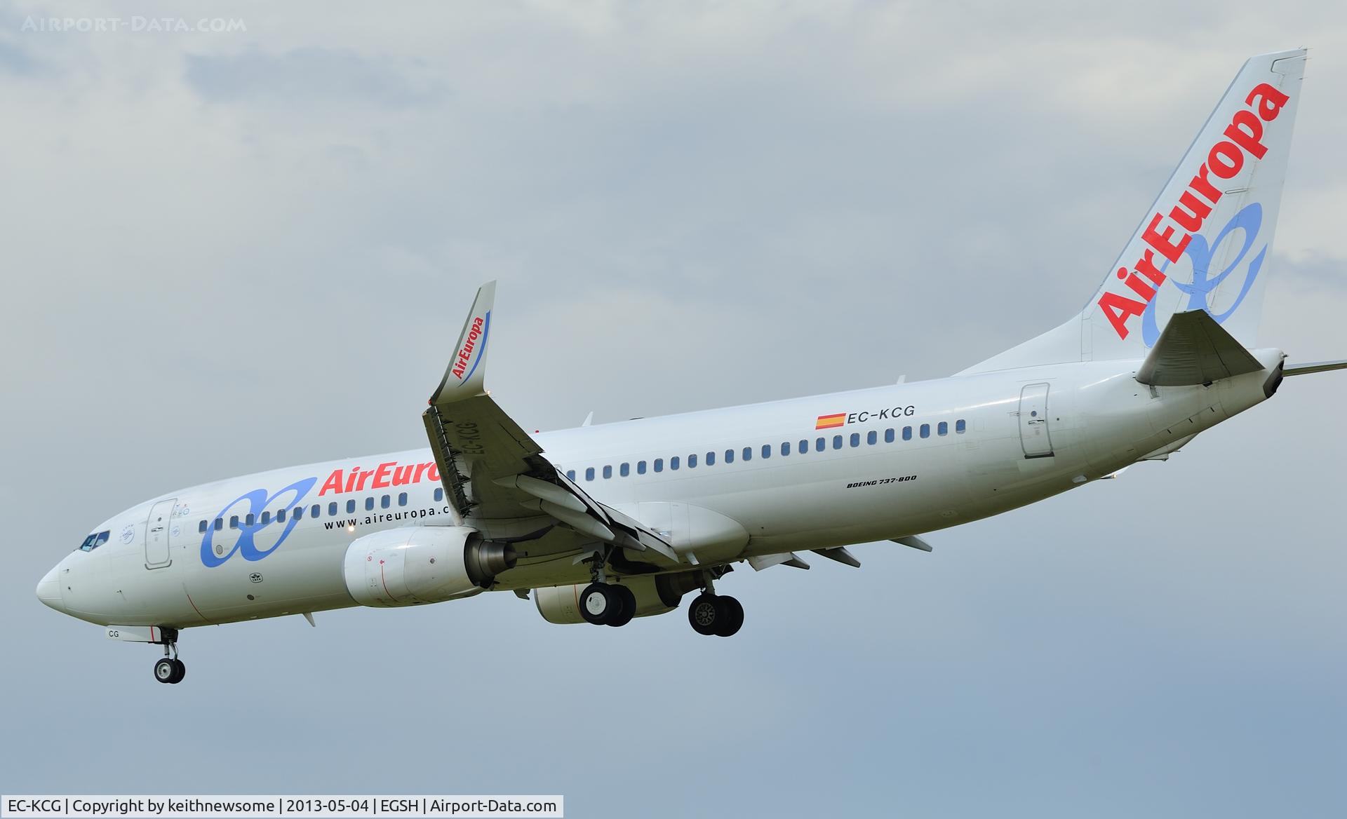 EC-KCG, 2007 Boeing 737-85P C/N 33981, Holiday Charter Flight.