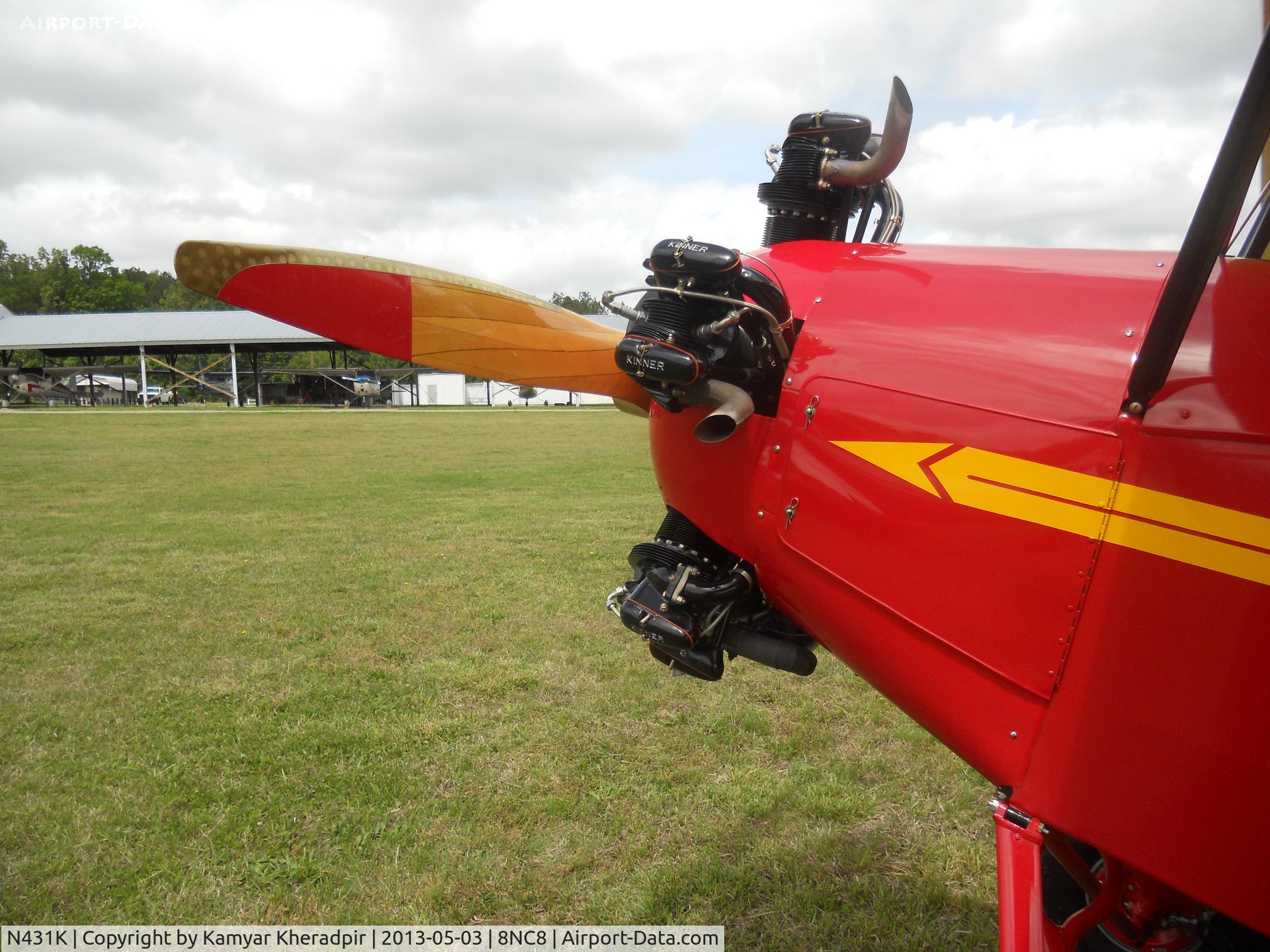 N431K, 1929 Fleet Model 2 C/N 154, Engine